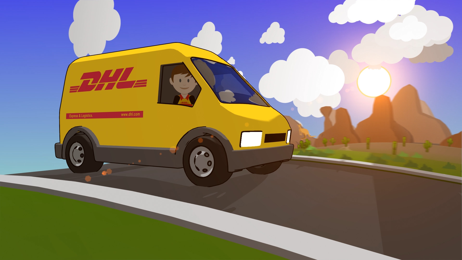 Artstation Dhl Po Flip Interface Animation Martin Boumans