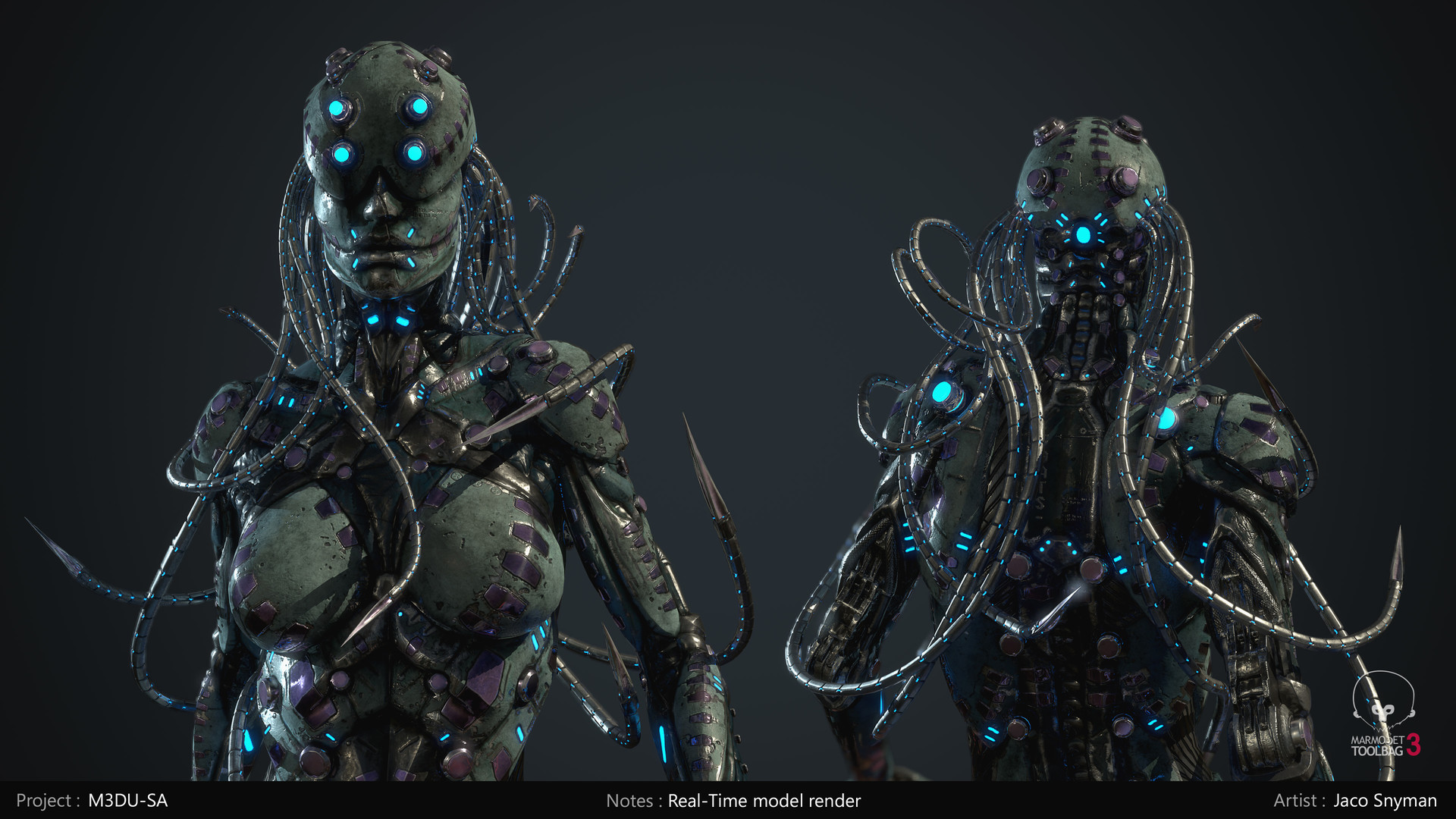 Jaco Snyman - Medusa Realtime renders