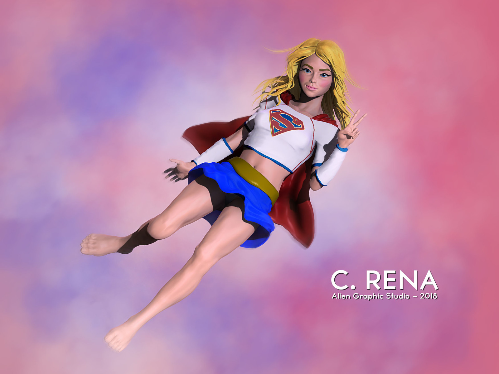 Sexy Super Girl (Color)