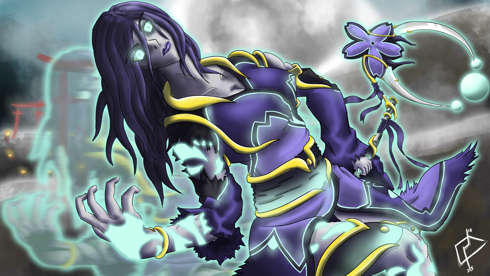 ArtStation Tsukuyomi Illustration