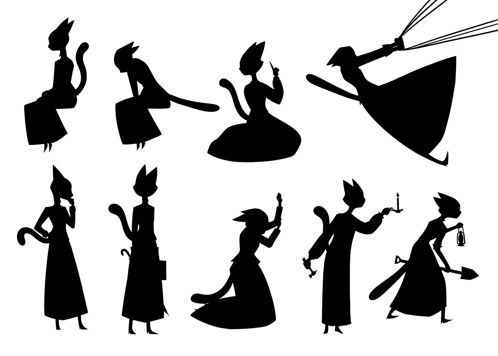 Silhouettes. 