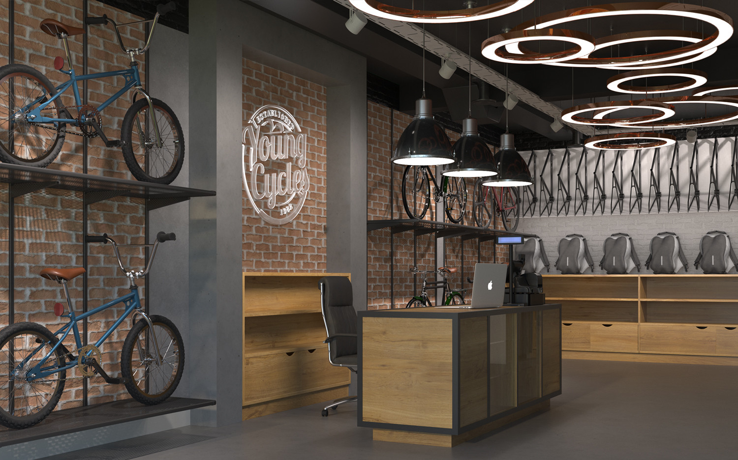 Bicycle shop design new arrivals