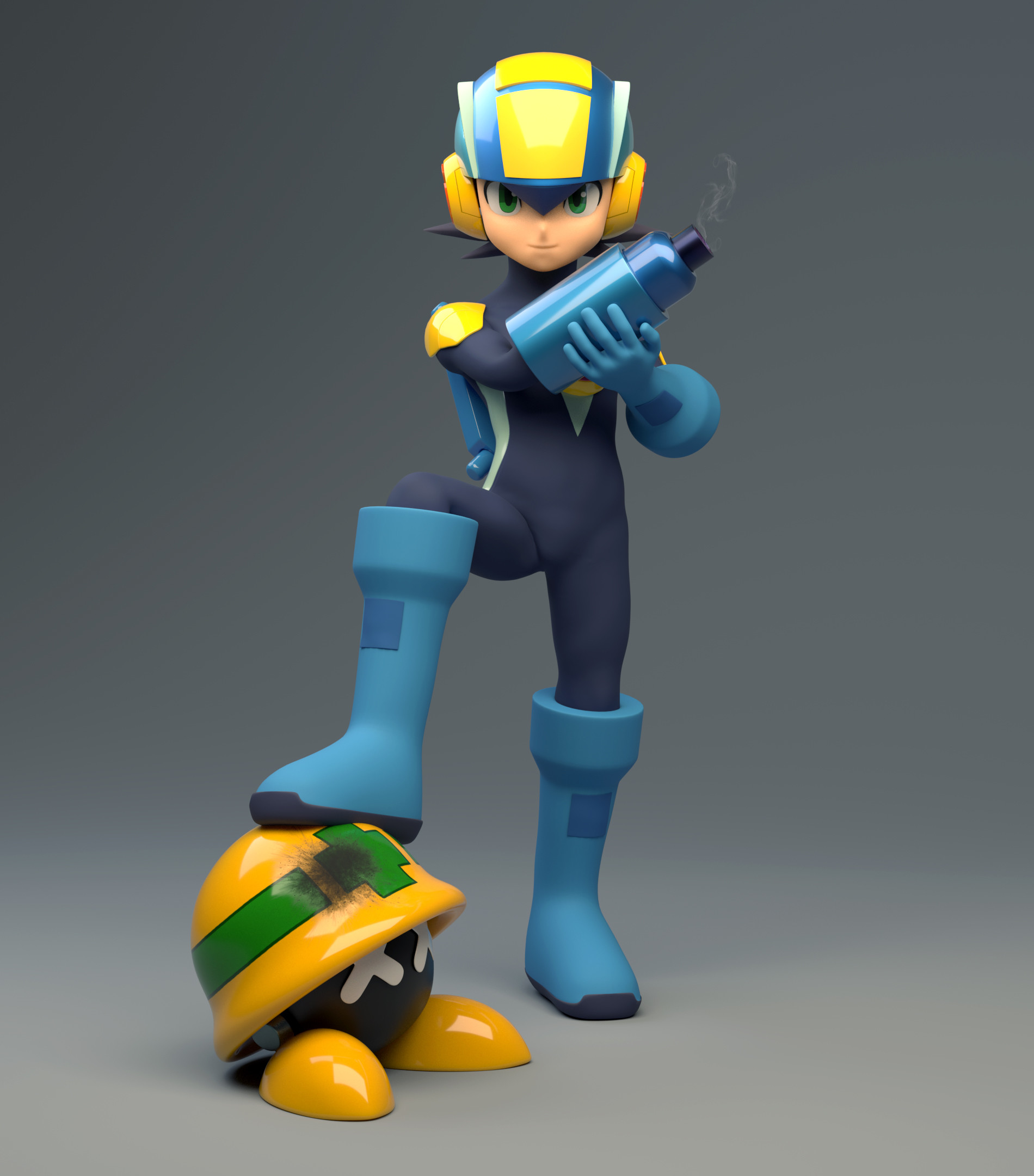 Artstation Megaman Exe Bernardo Miranda