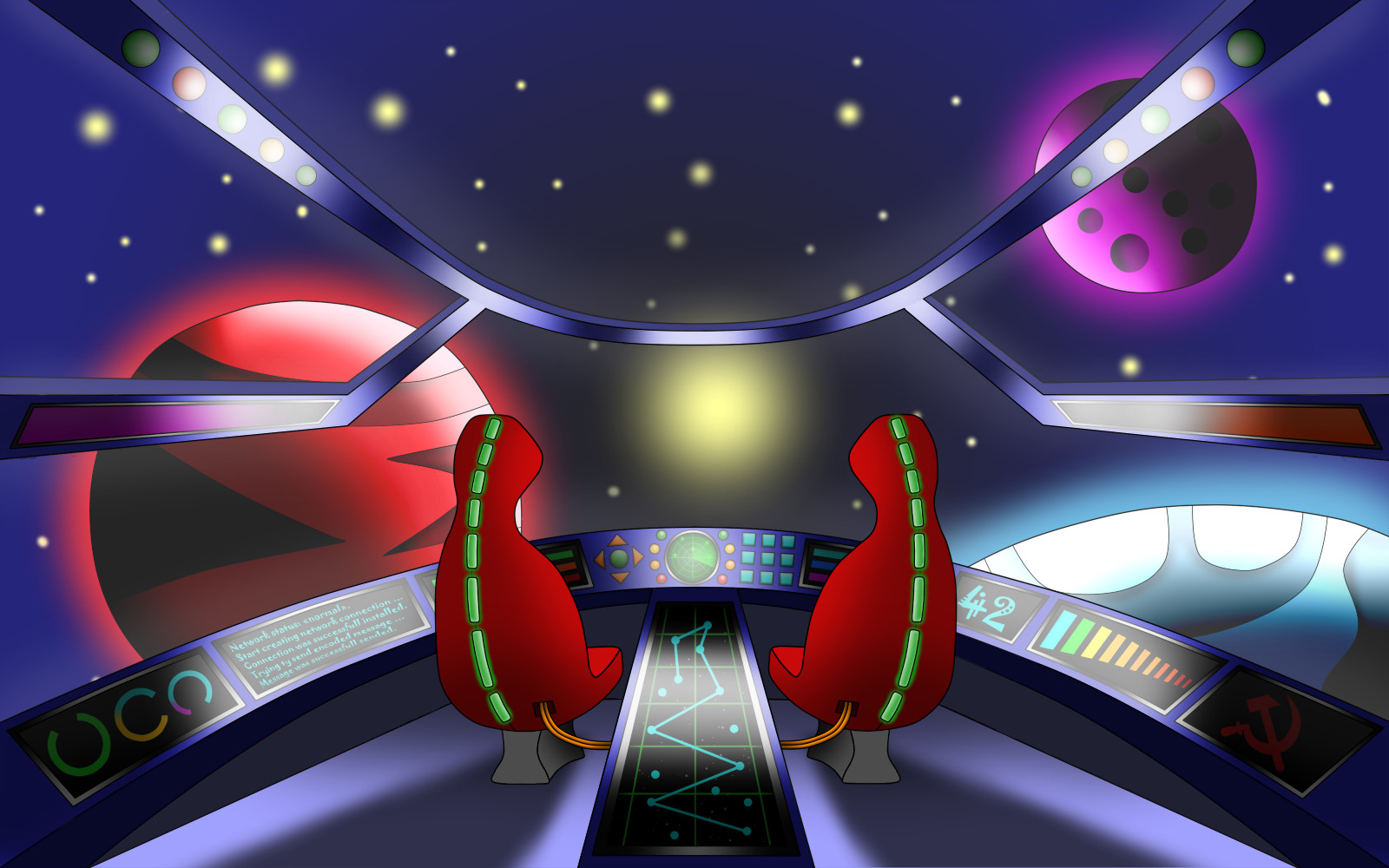 Artstation Spaceship Cabin Flying Cookie