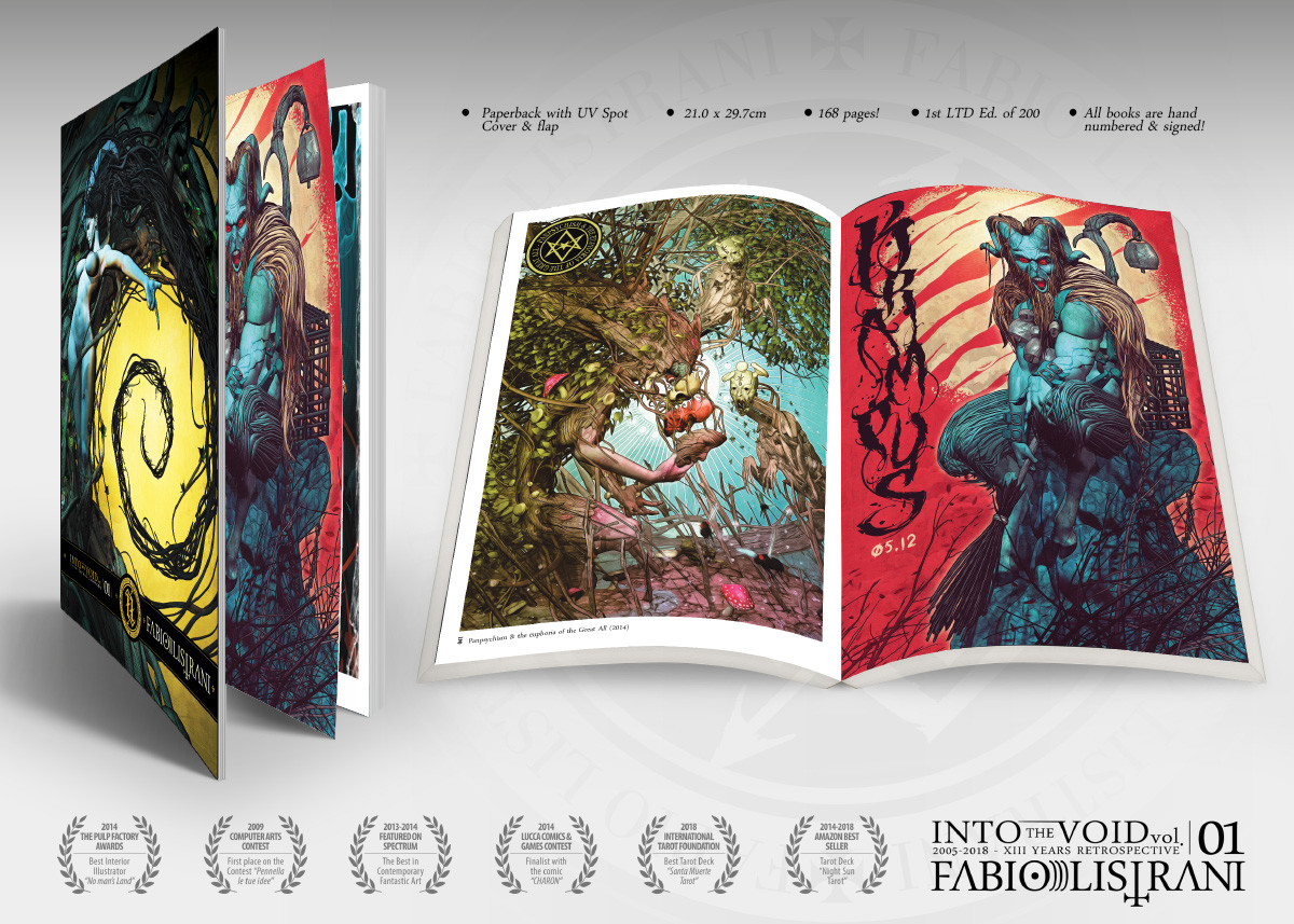 INSIDE: Illustrations, Cover Art, Artwork for bands, T-shirts Design, Poster Art, Comic &amp; Tarot projects, Graphic Design, Concept Art etc.