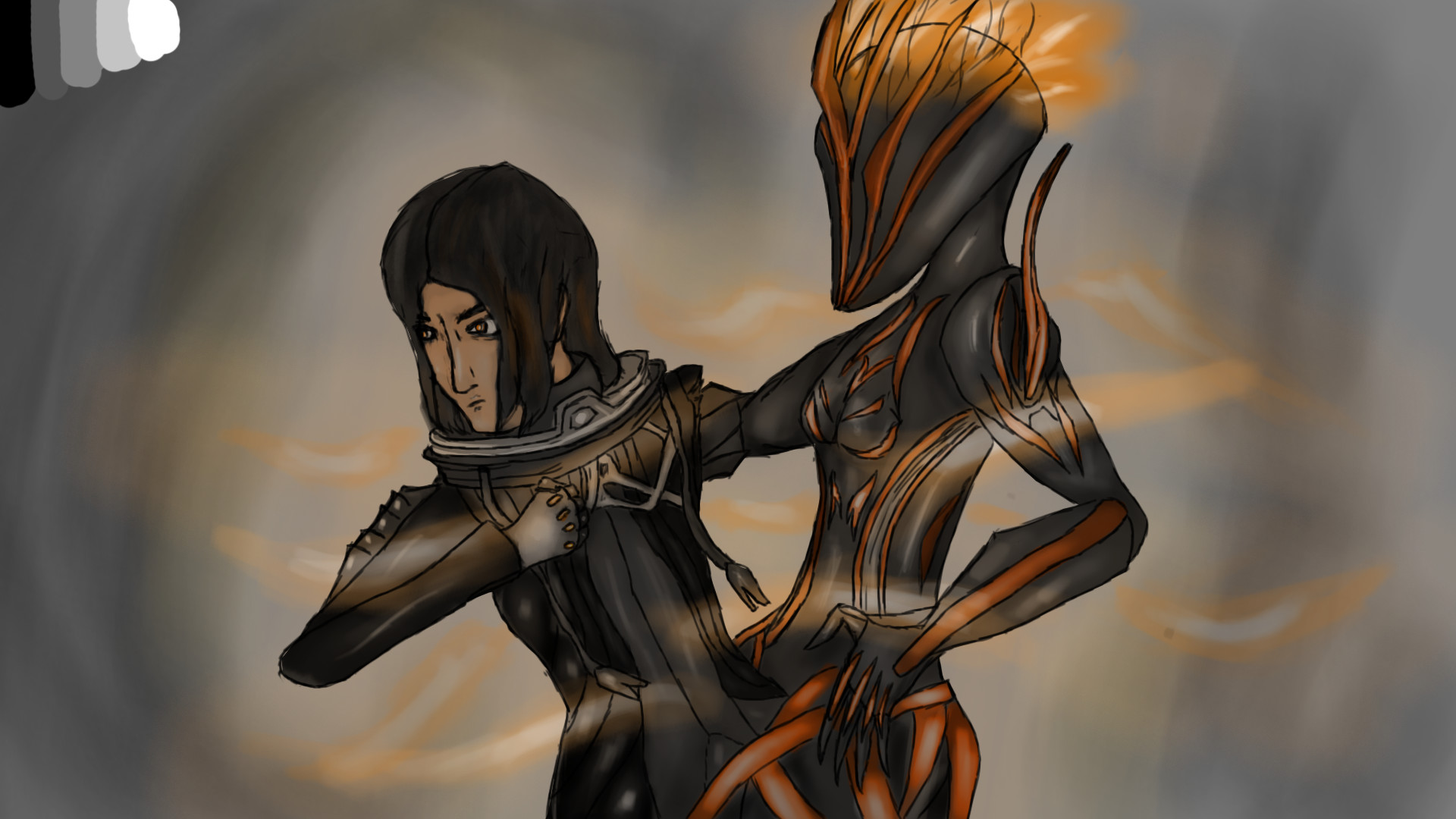 Artstation Warframe Ember P And Operator Vinicius
