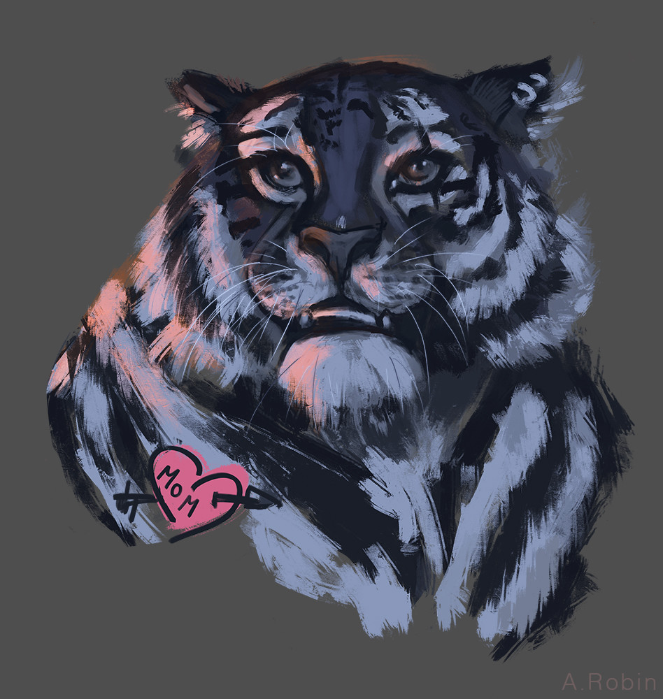 Axelle Robin Tiger Speed Paint