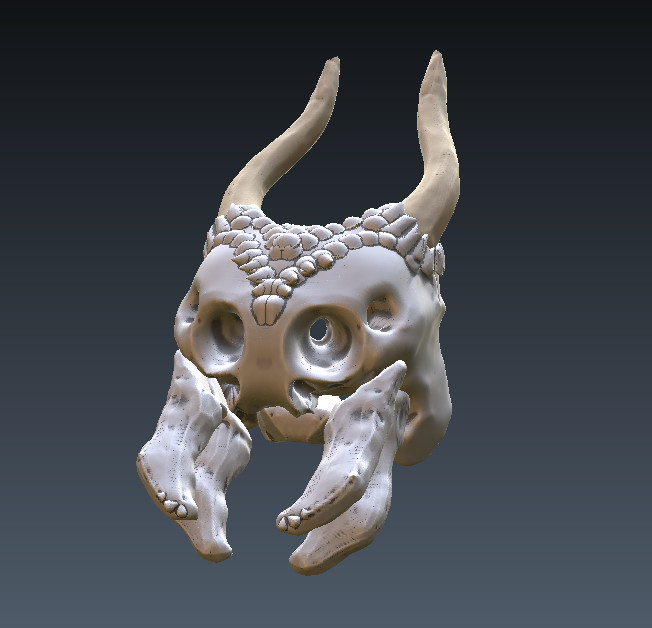 Alien skull from Ghostblade Terrachnid trophy room