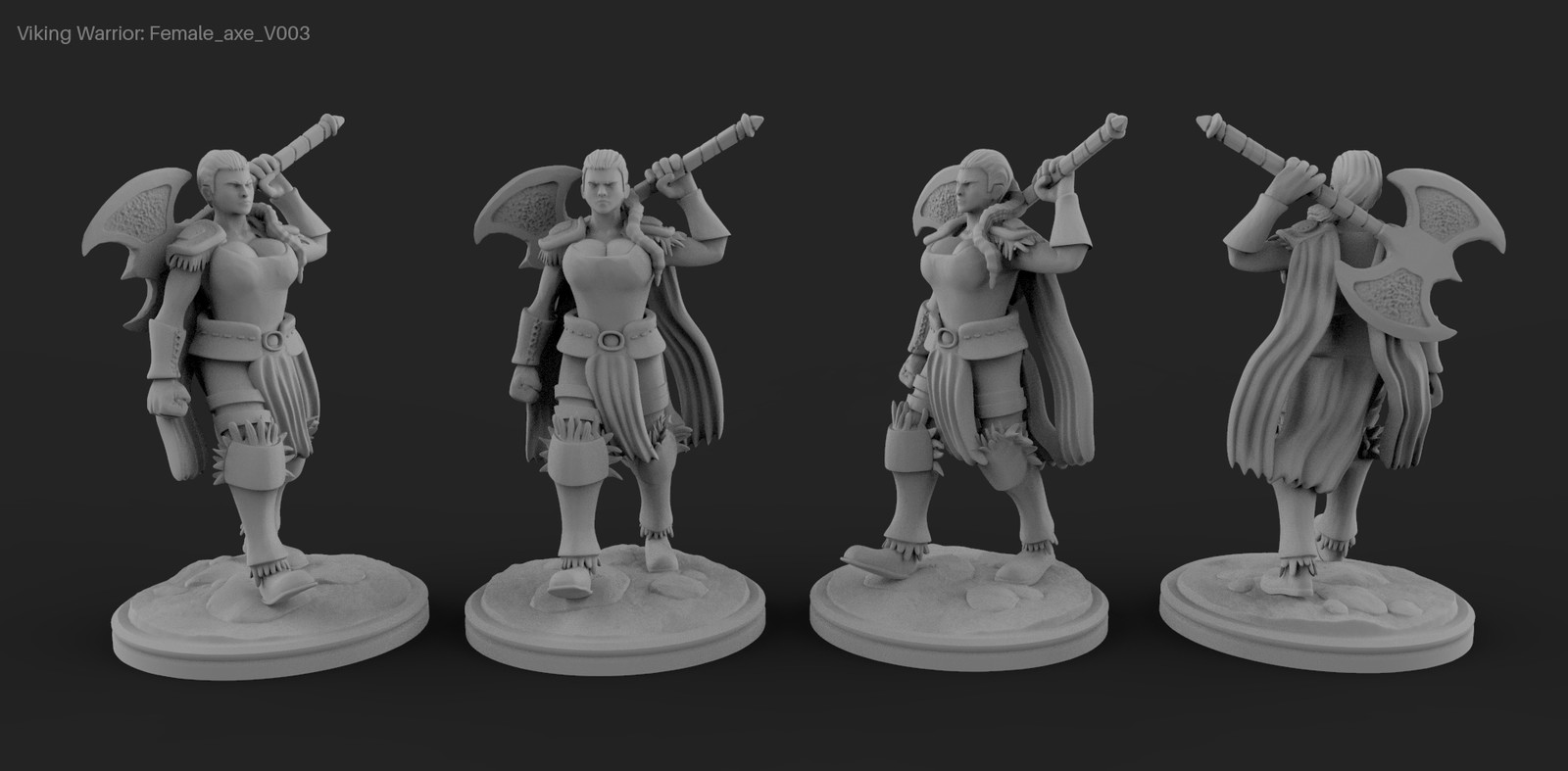 3D Printable board-games character. 3cm height. 
