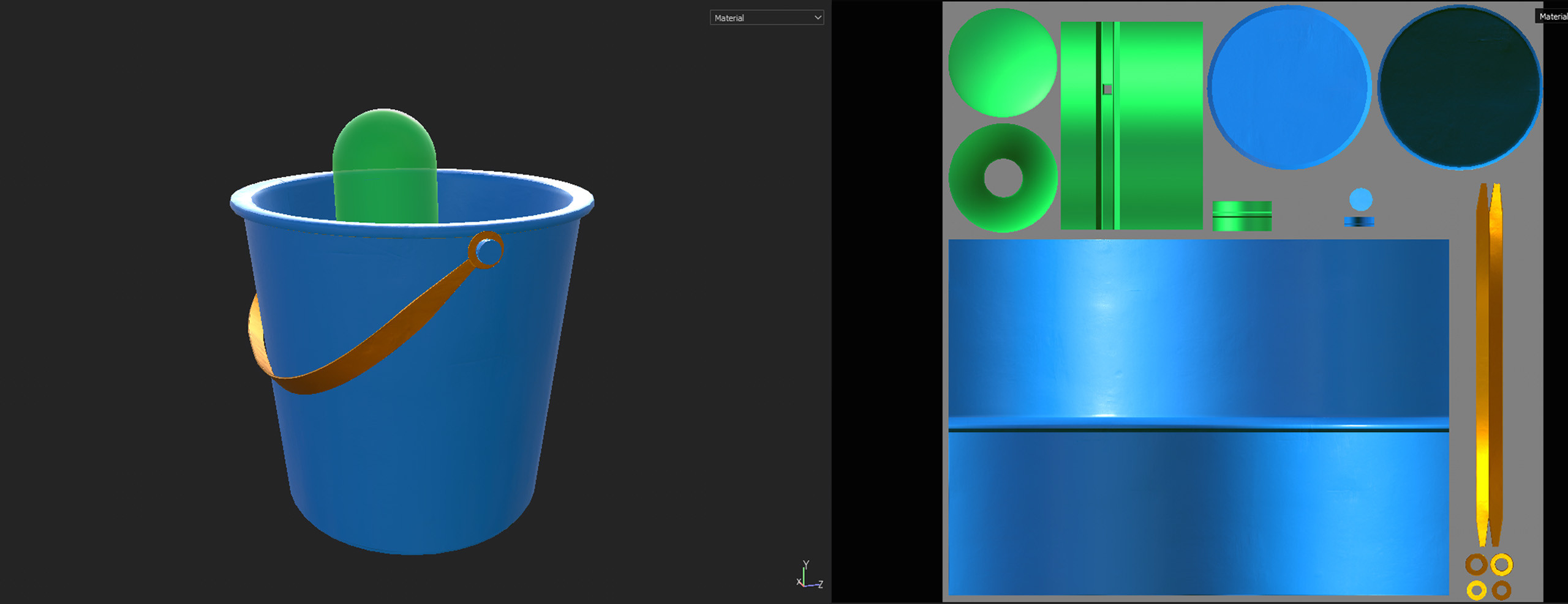 Water Bucket with Uvs