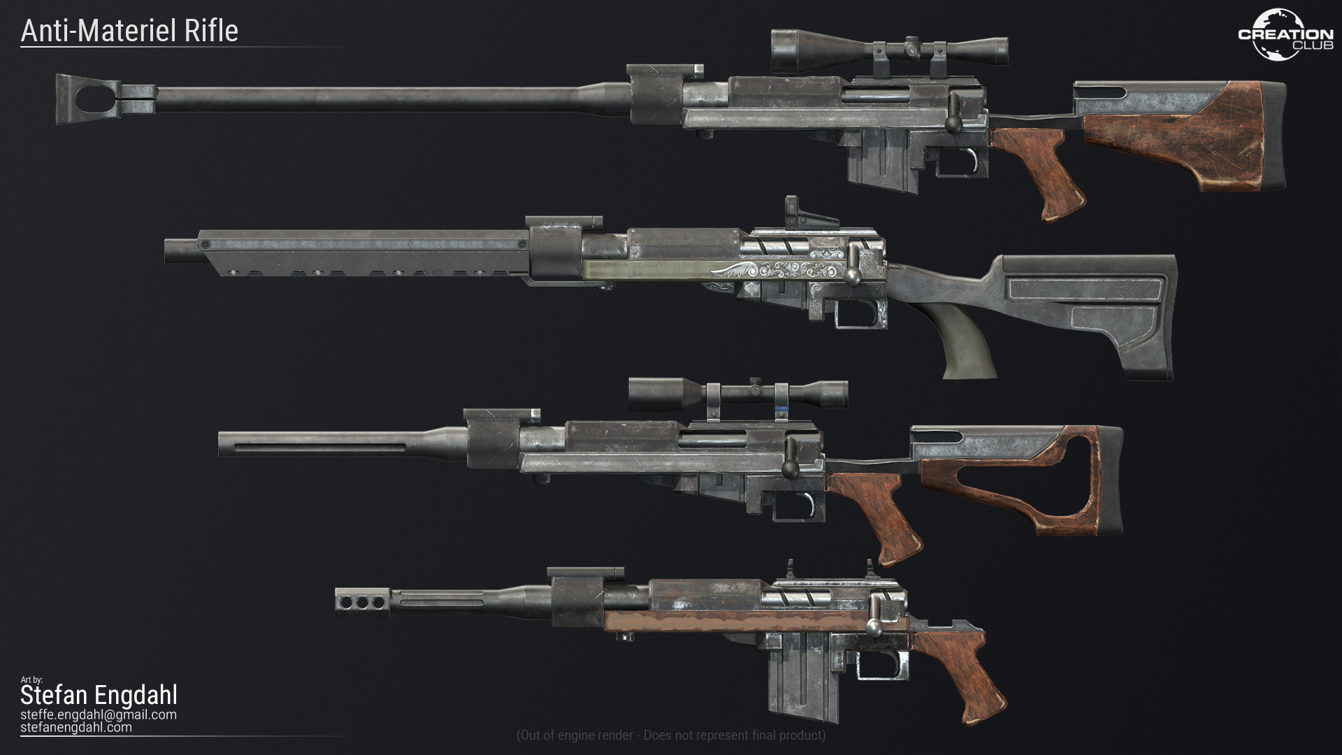Fallout 4 manwell rifle set фото 4