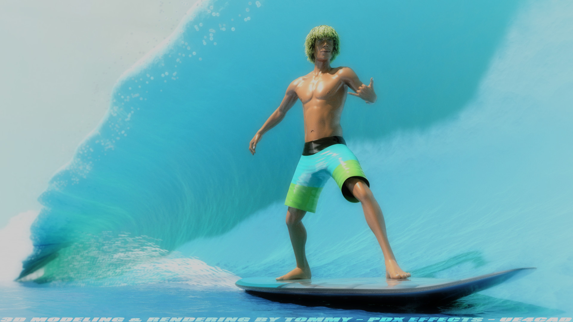 Electric motorized shop surfboard