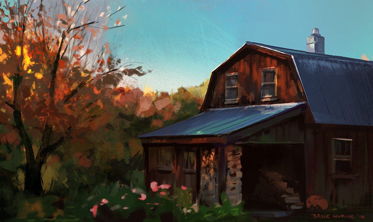 Day 19 - Experimenting with a different approach, from a photograph. 