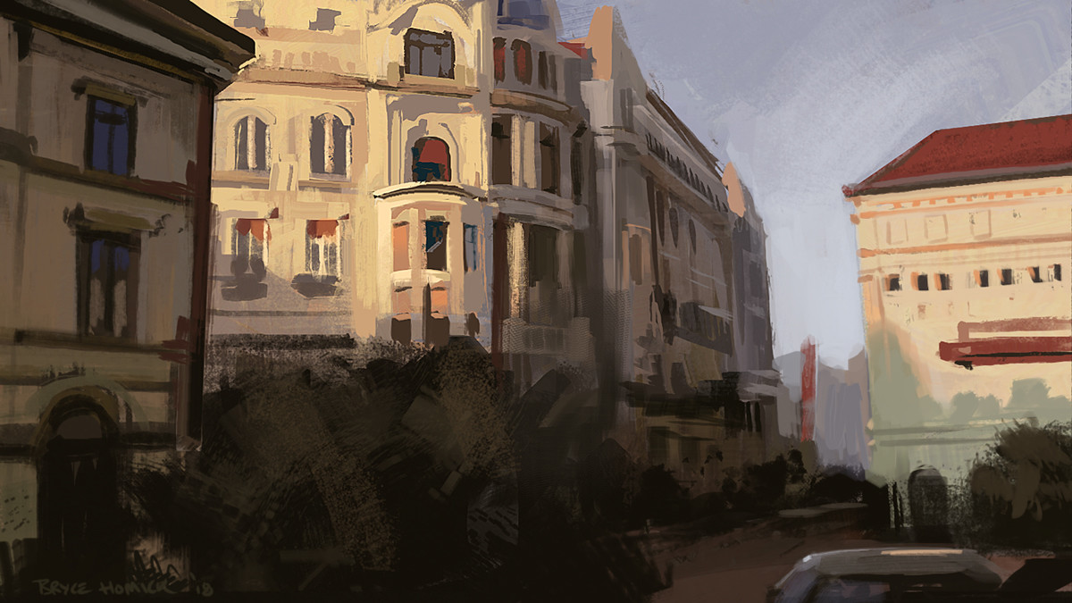 Day 15 - Working from a photograph. Felt a bit all over the place