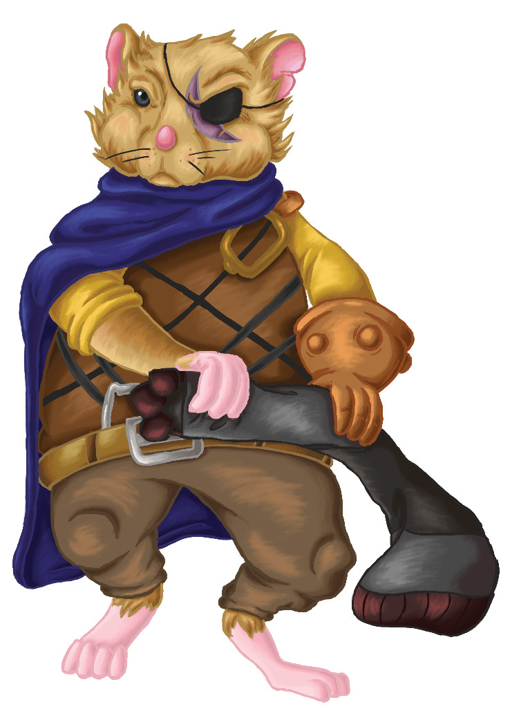 Bo the Warrior Hamster Card Art