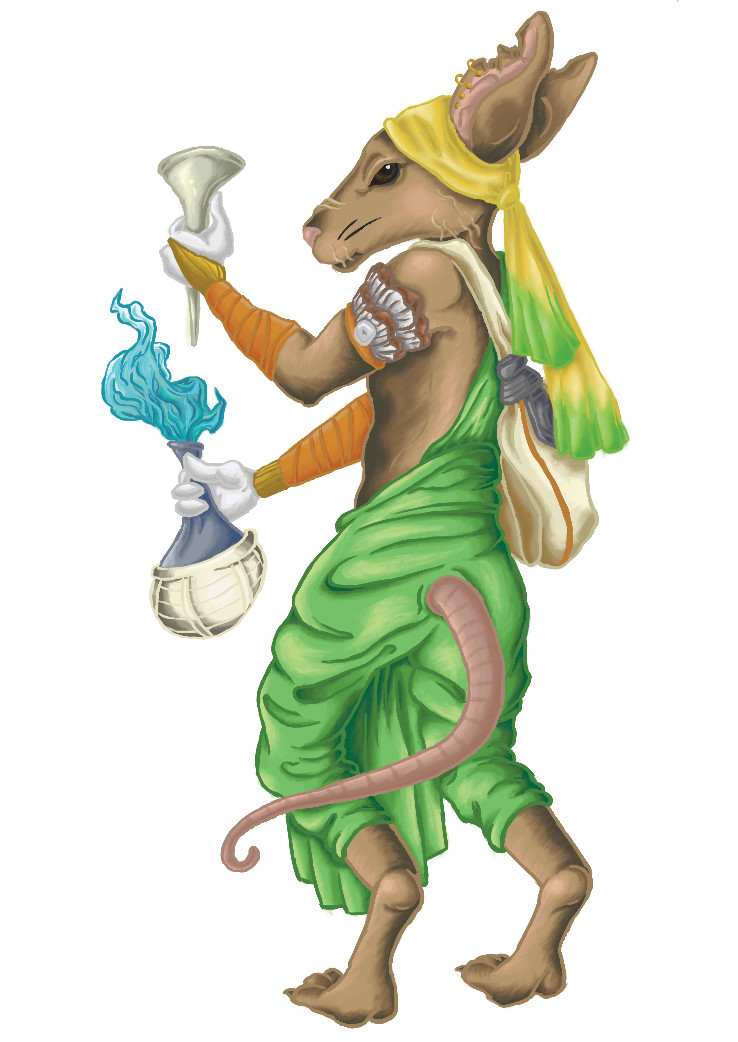 Bibatia the Alchemist Mouse Card Art