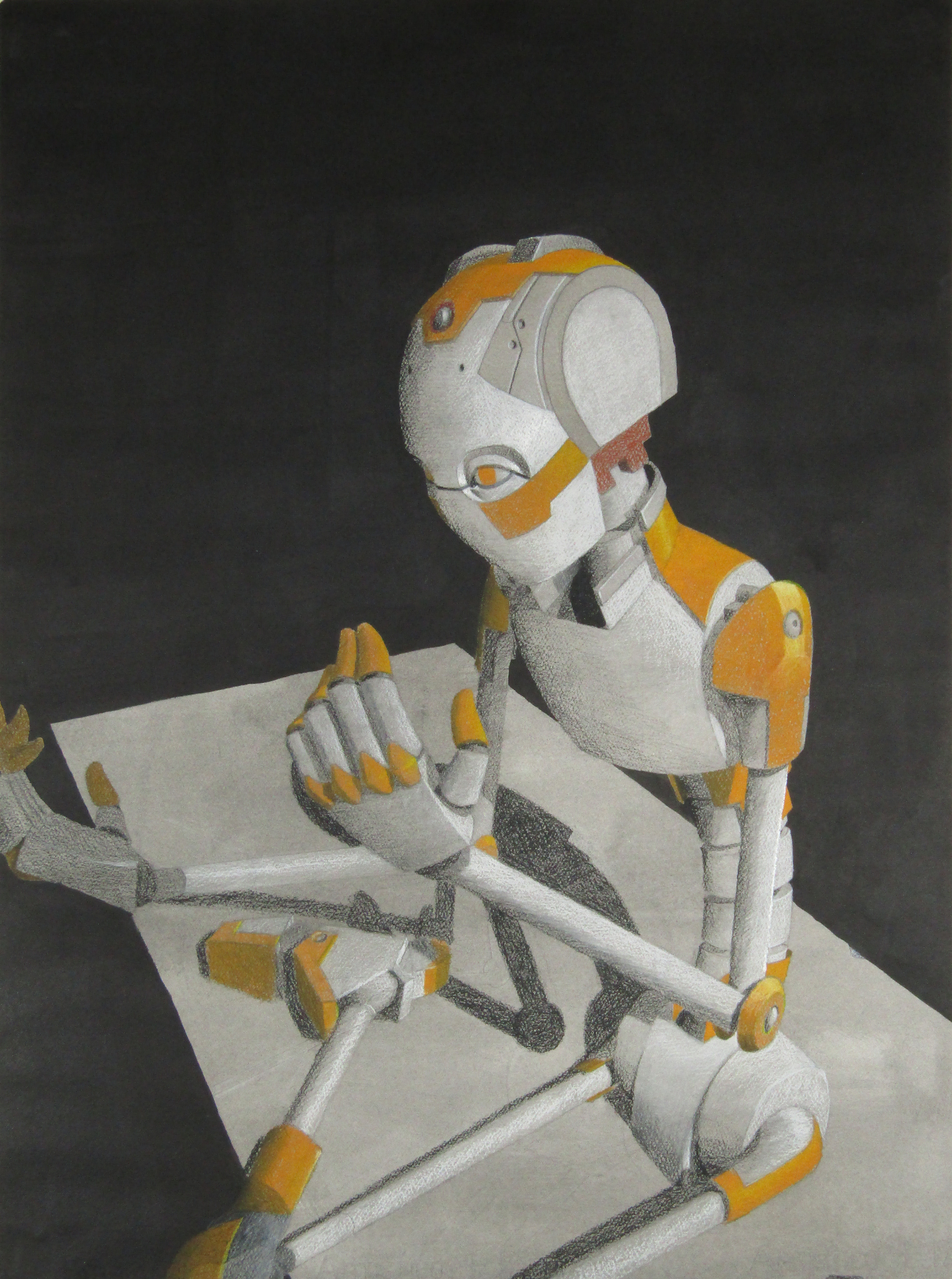 Noun: the quality or state of knowledge and understanding that something is happening or exists.
Ink wash and Pastel
30”x22”
