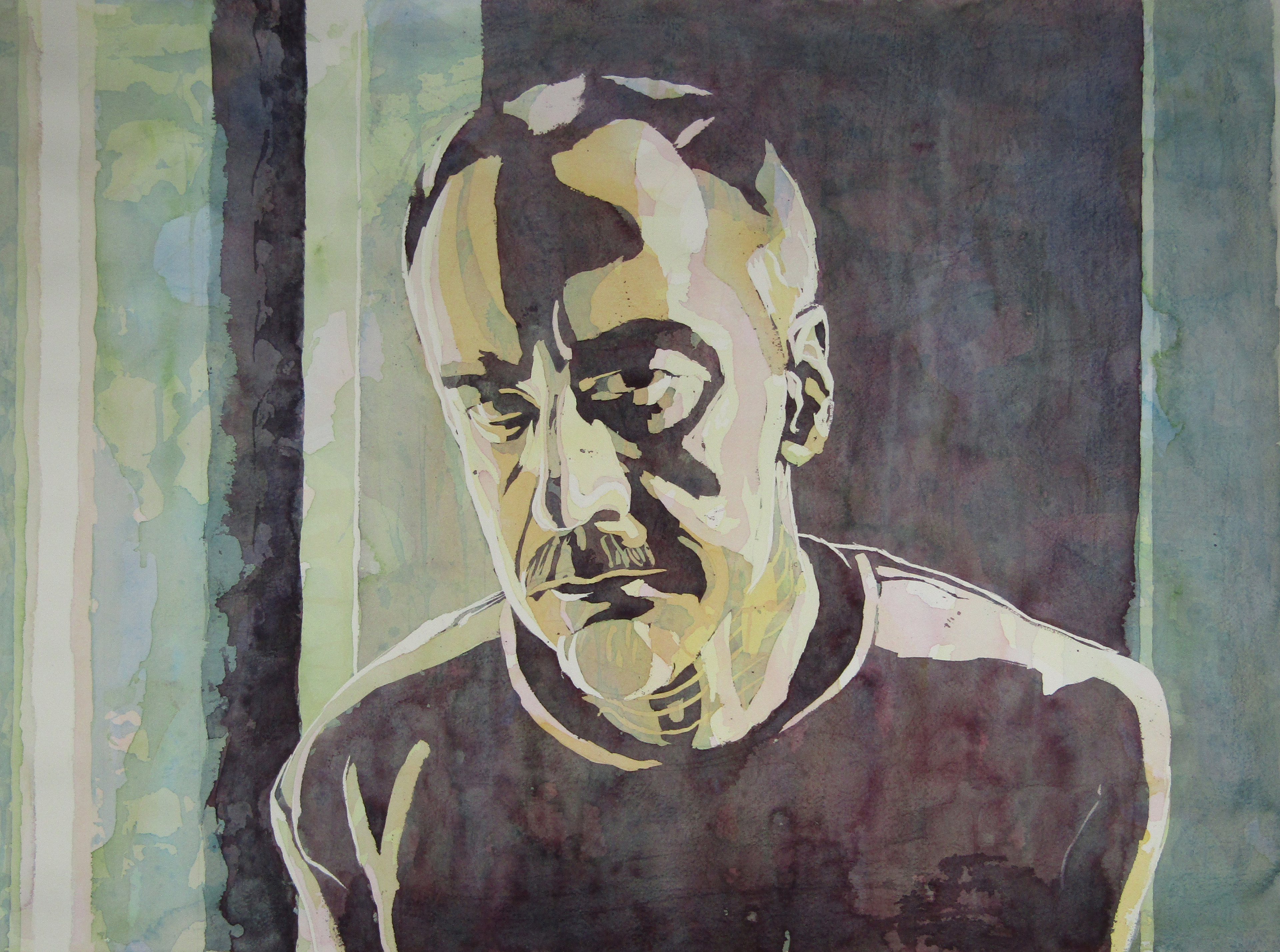 Noun: The state of being or process of becoming aware of something through the senses.
Watercolor
22" x 30"
