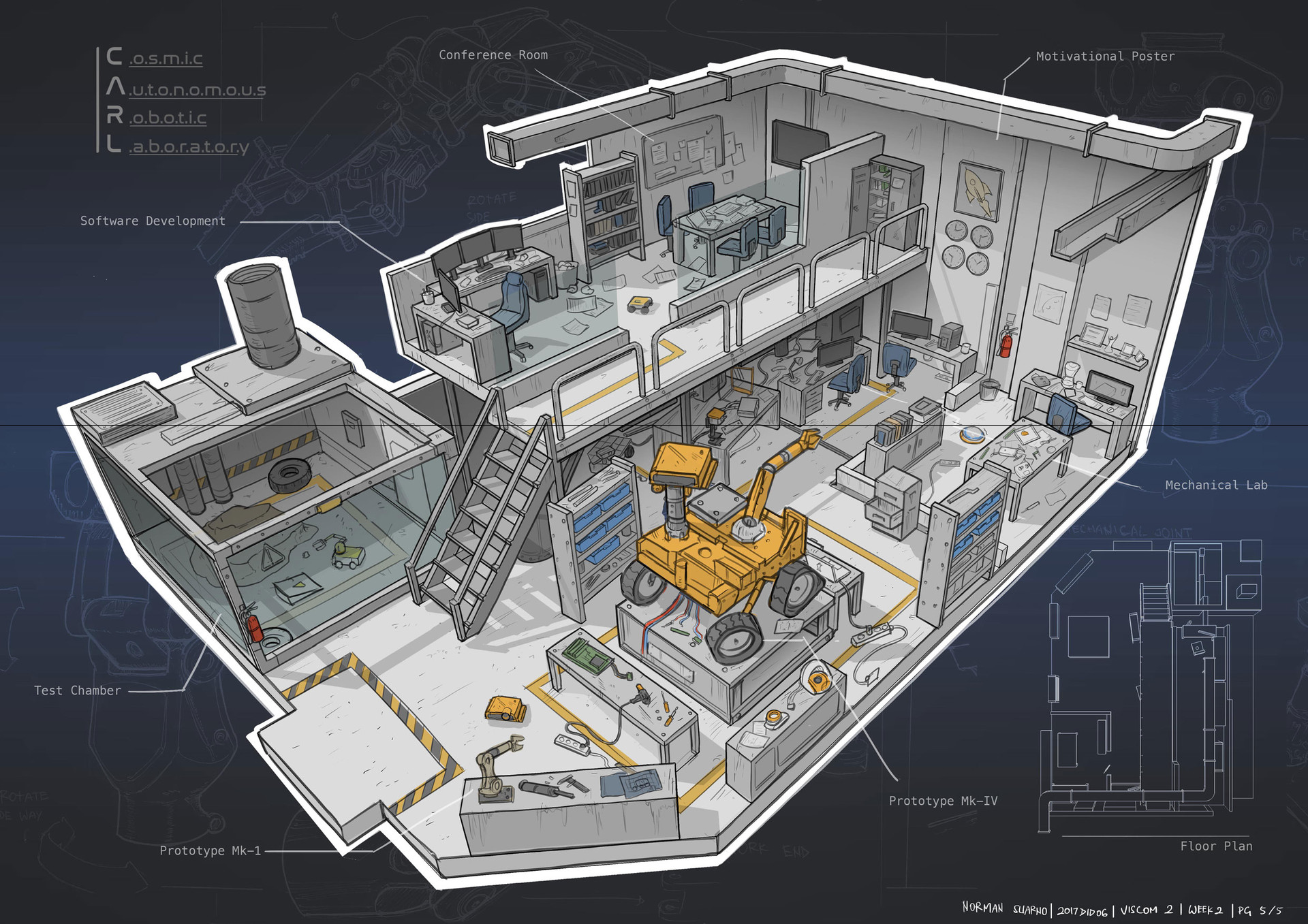 ArtStation Lab concept design