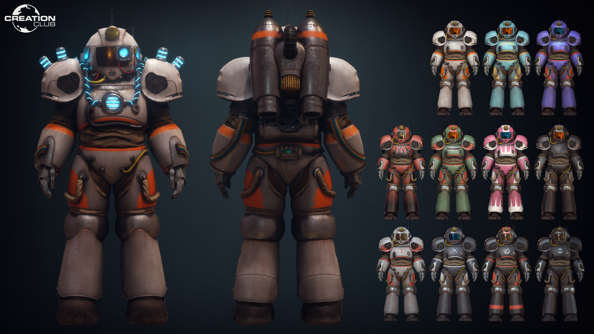 Artstation Cc 00 Astronaut Power Armor Fallout 4 Creation Club