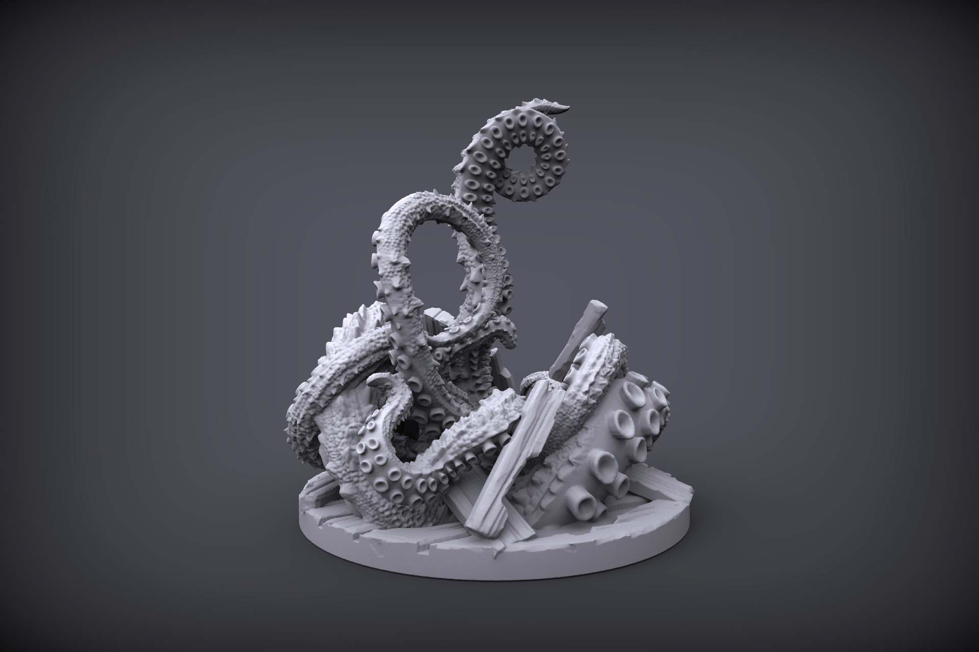 Artstation Tentacle Monster For 3d Print