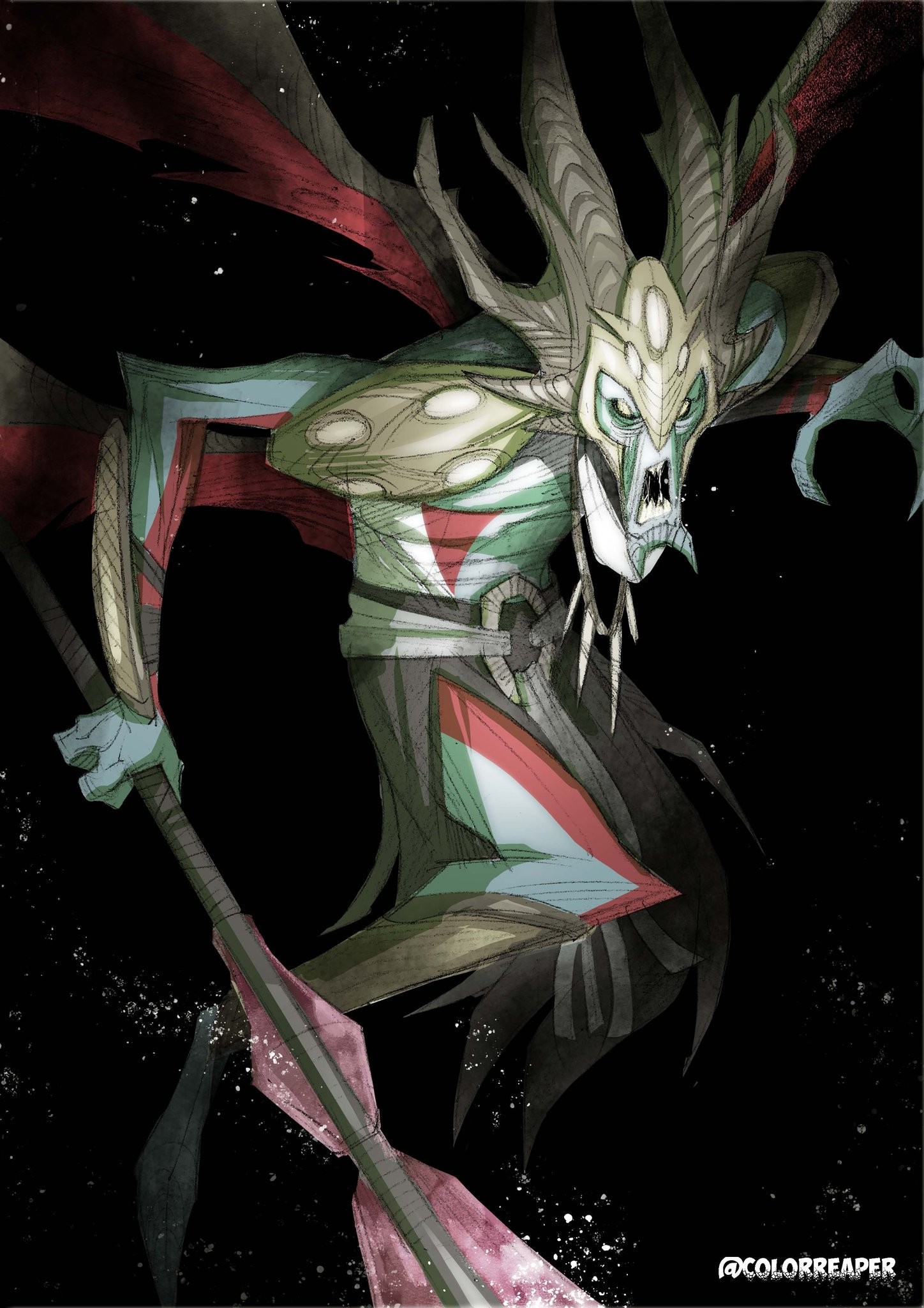 ArtStation God of War The Dark Elf King