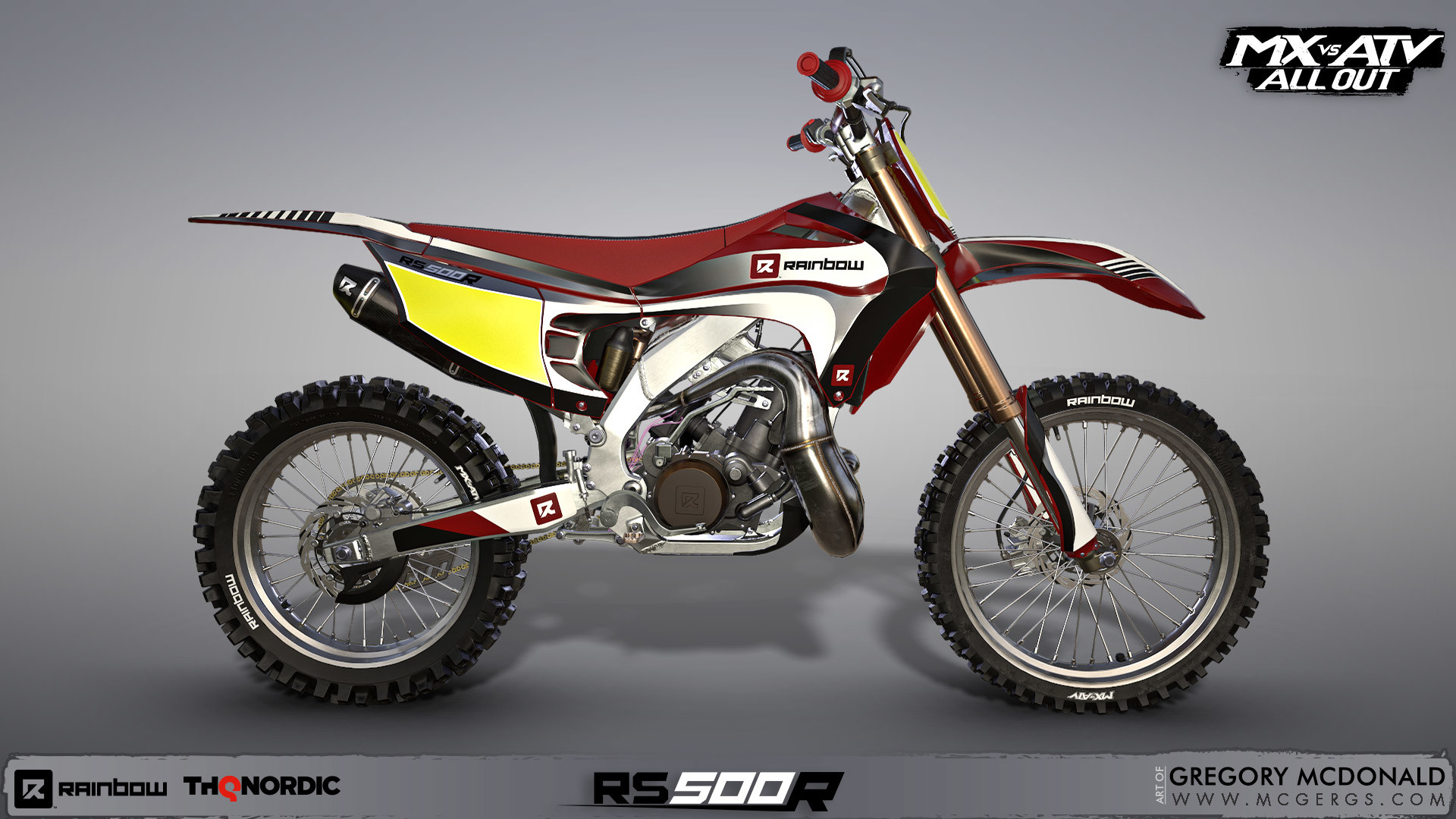 Artstation Rainbow Rs500r Motocross Bike Mx Vs Atv All Out Gregory Mcdonald