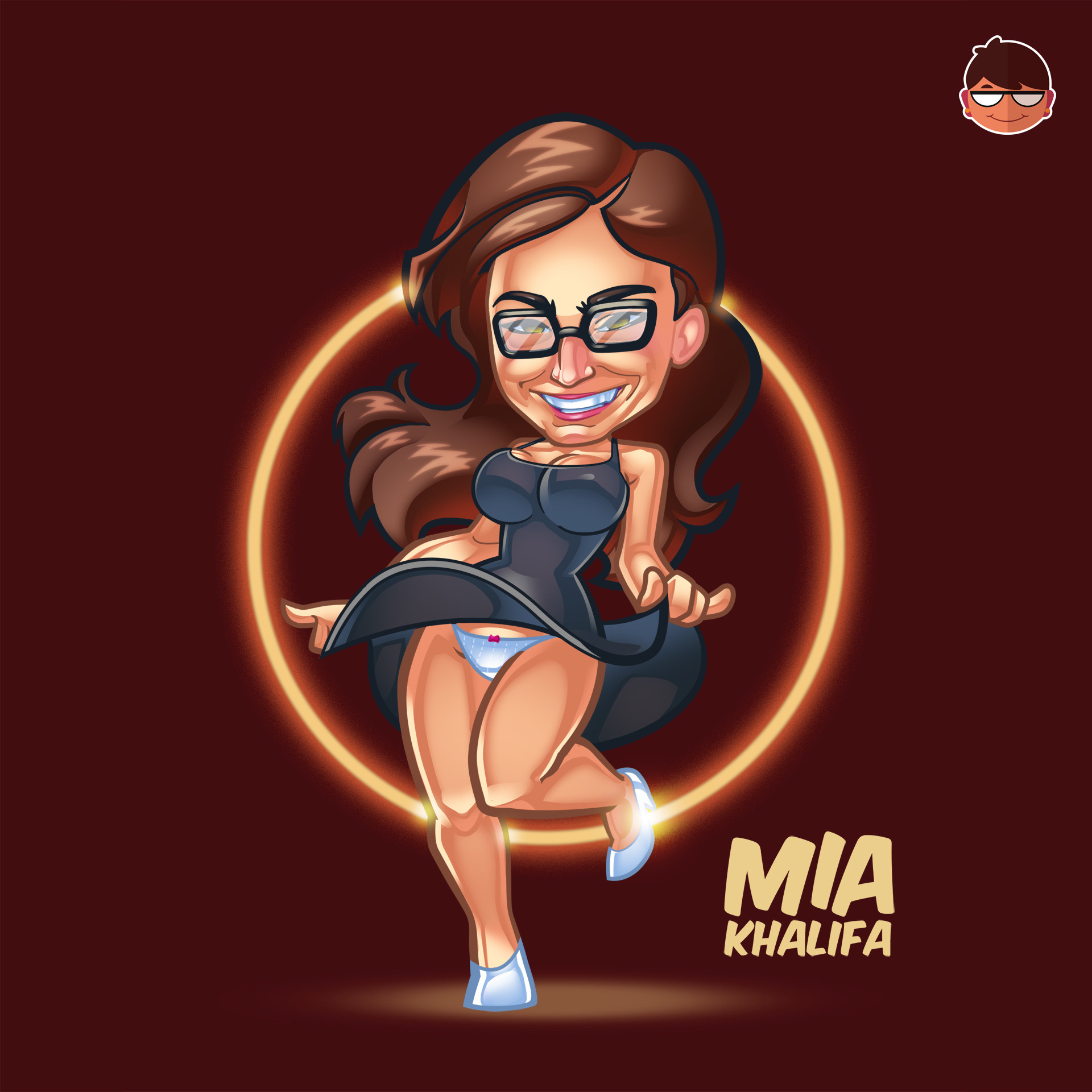 Time Lapse Mia Khalifa Fan Art Illustration.