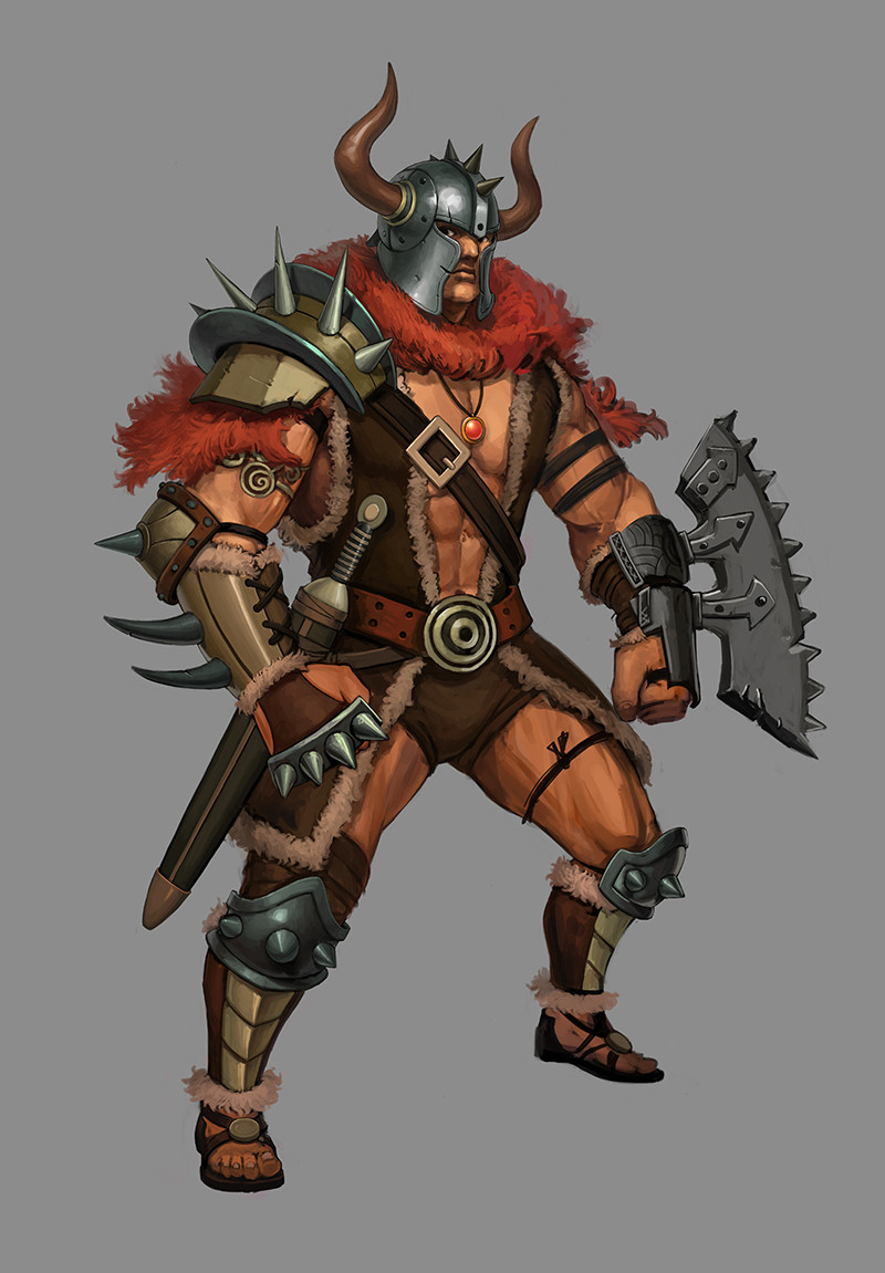 ArtStation Viking barbarian
