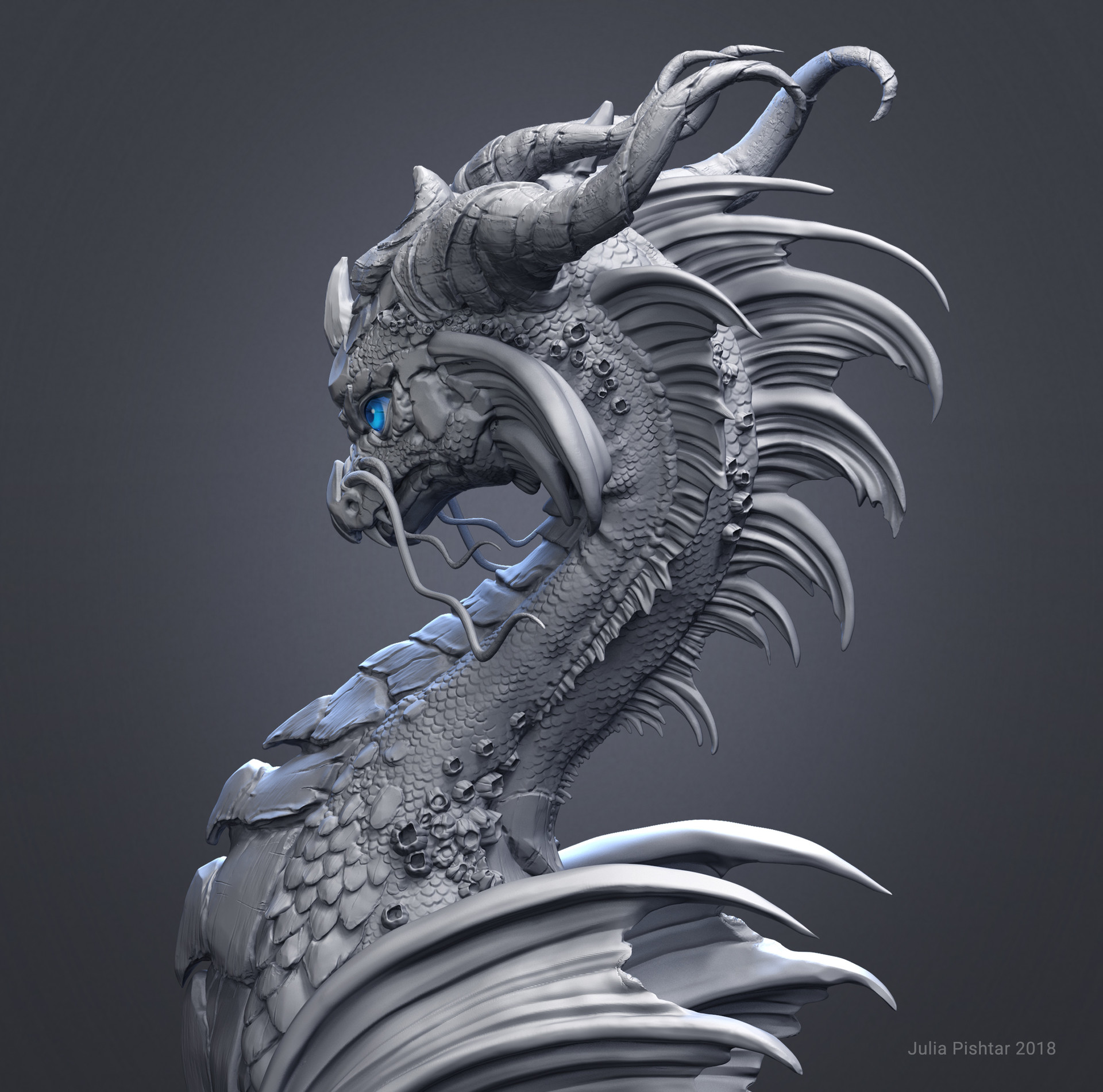 Artstation Sea Dragon Julia Pishtar