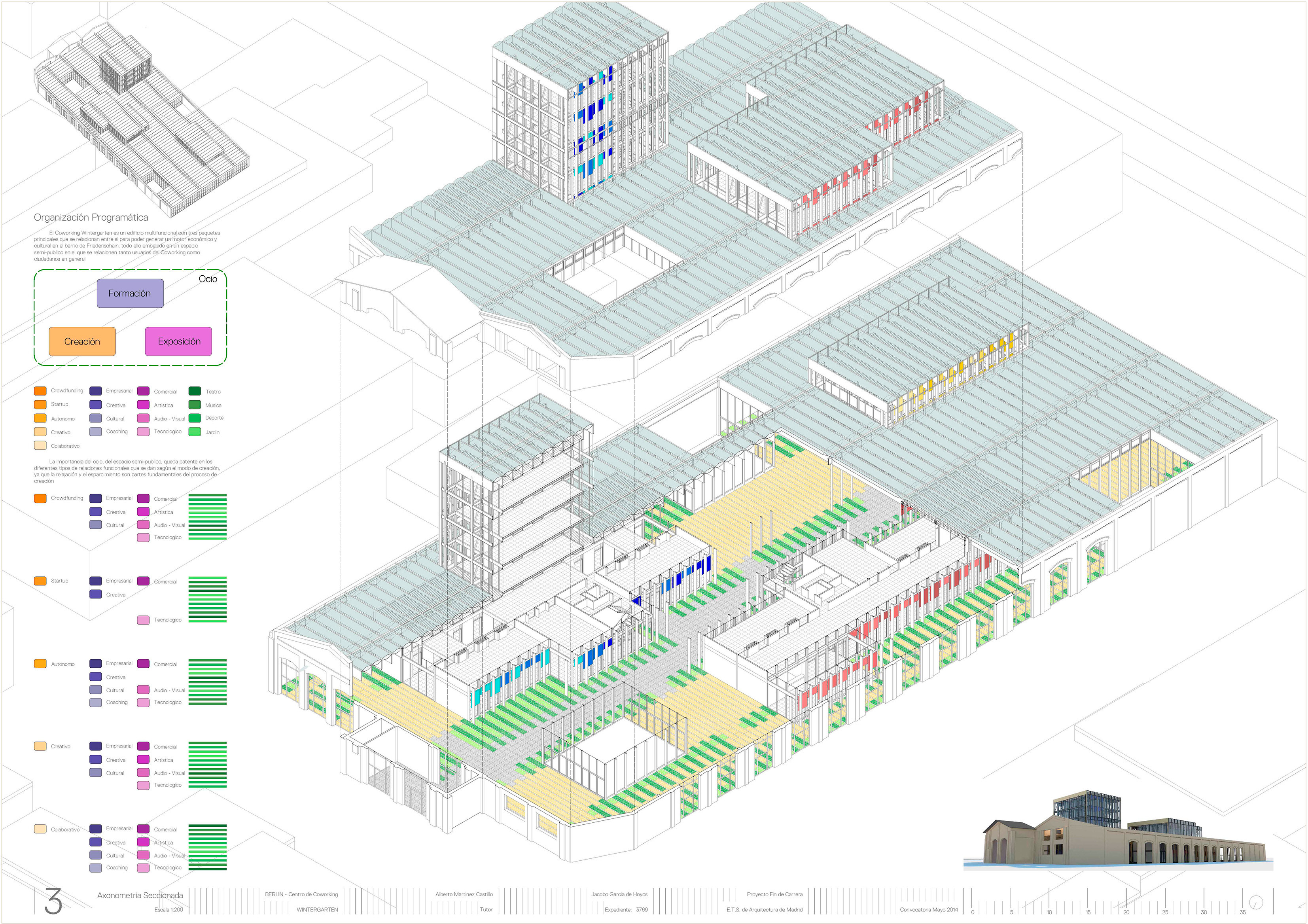 Jacobo Garcia de Hoyos Final Degree Project 2014 Page 3 - Axonometry