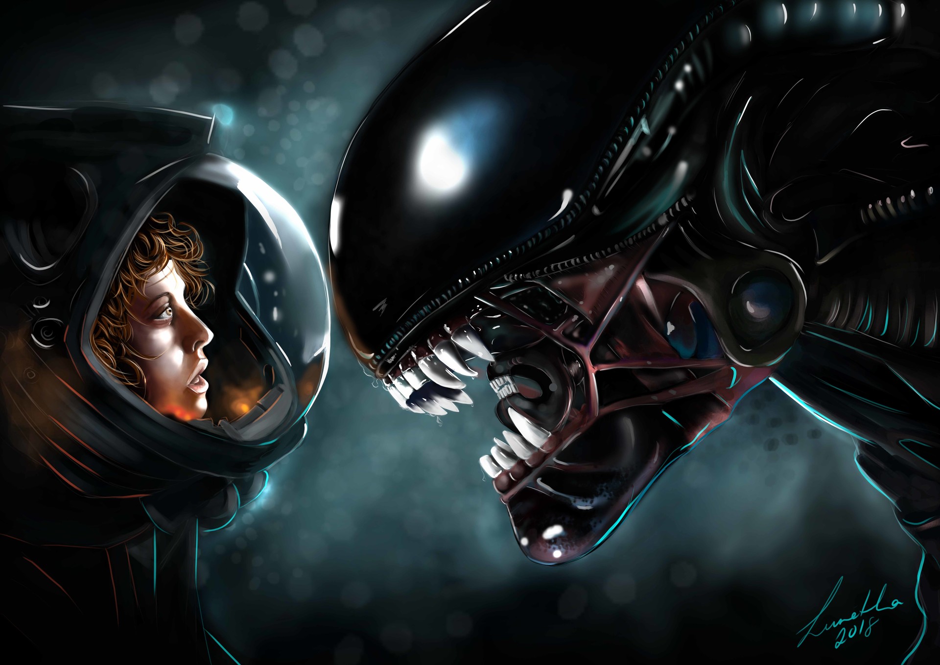Artstation Ripley Vs Xenormorph Luretha Cronje