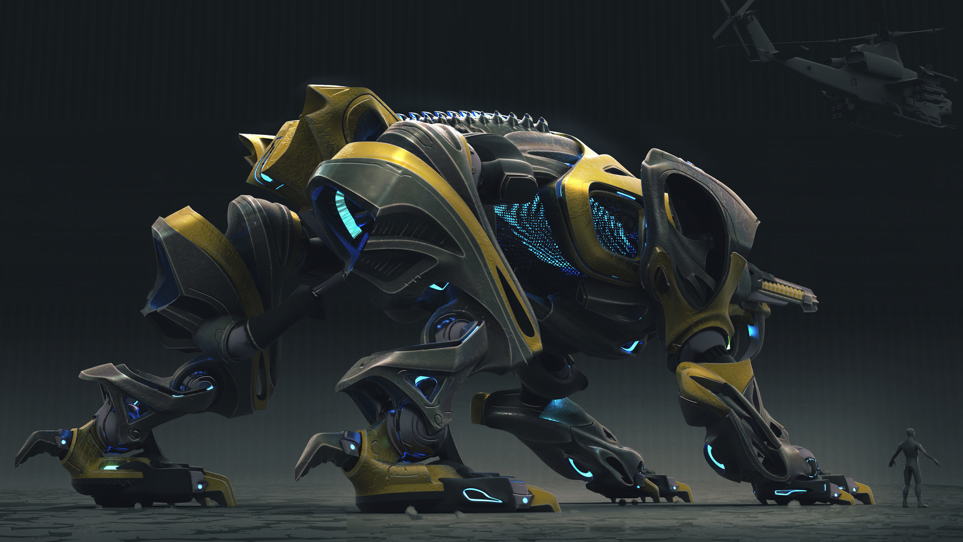 Artstation Power Rangers 2017 Yellow Zord Alex J Cunningham