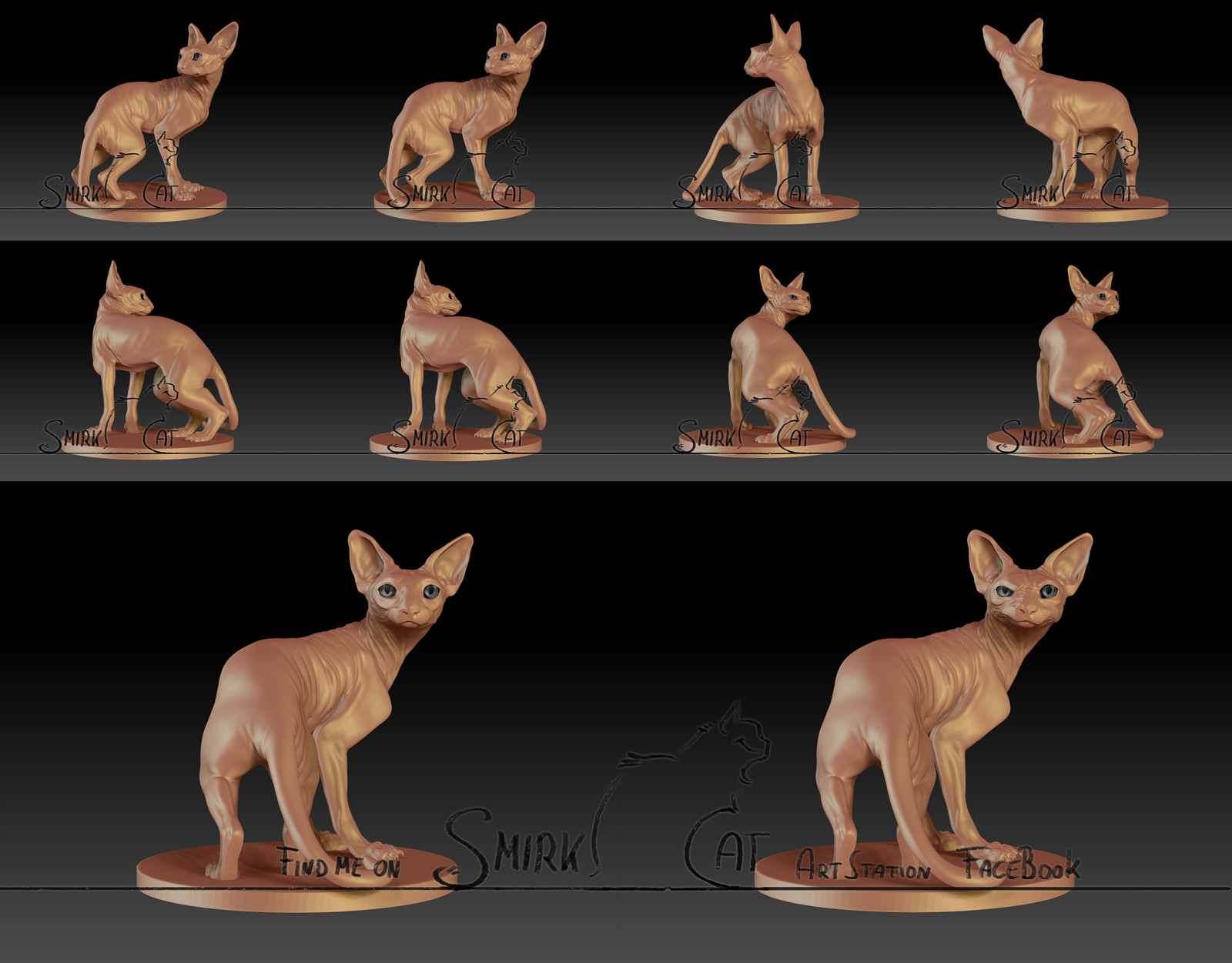 Sphynx Sculpt - Rendershots