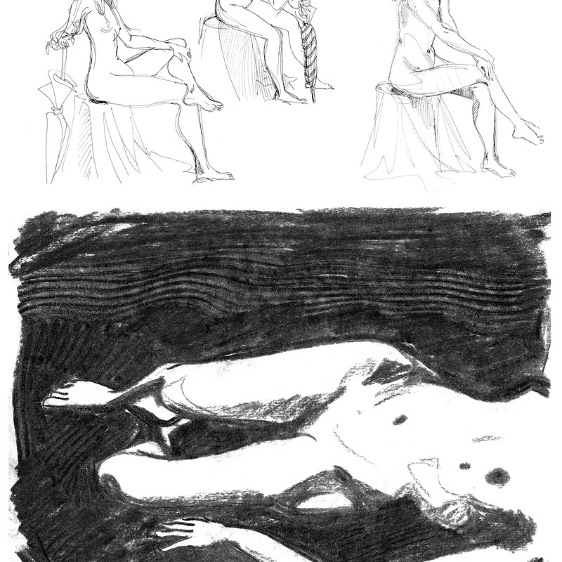 [Life Drawing] Charcoal