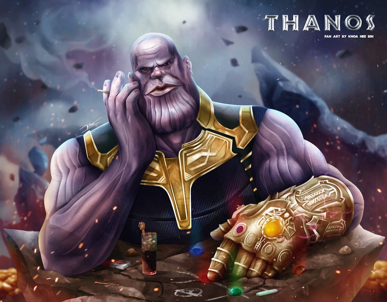 Artstation Fan Art Of Thanos From The Avengers Infinity War