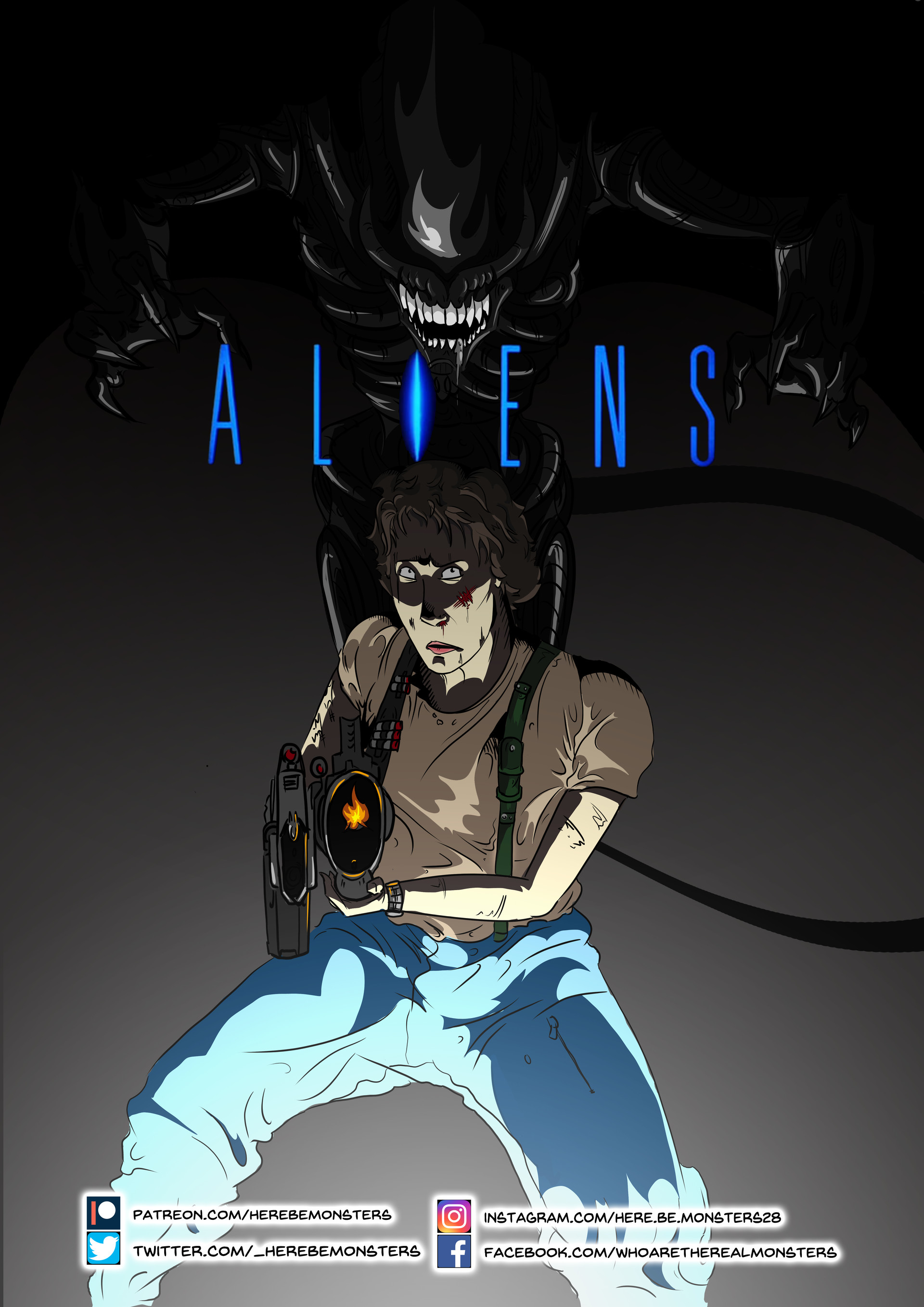 Luke Parker One A Week Ellen Ripley Aliens