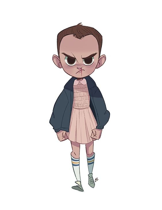 Artstation Project Cartoon Eleven Fan Art Stranger Things