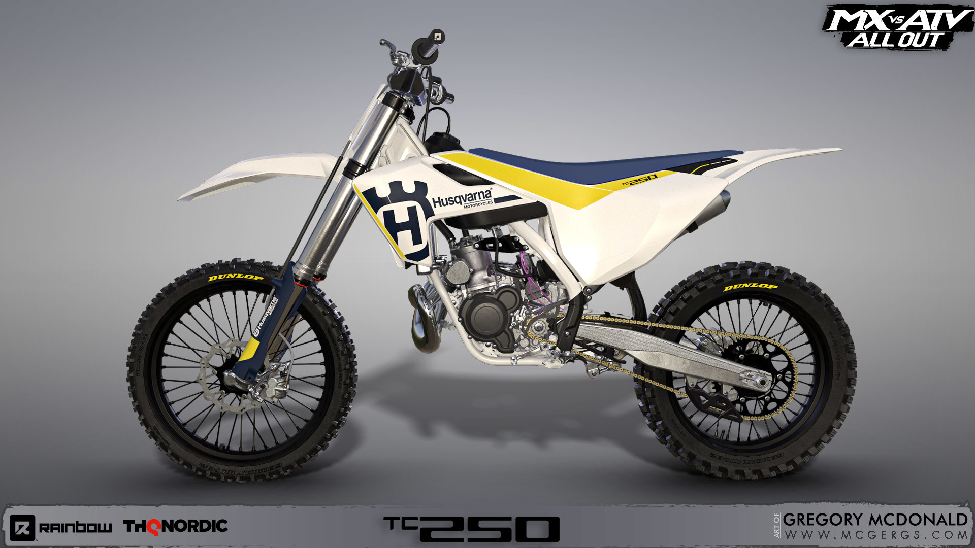 Art of Gregory McDonald HUSQVARNA TC250 2017 MOTOCROSS BIKE MX vs ATV ALL OUT