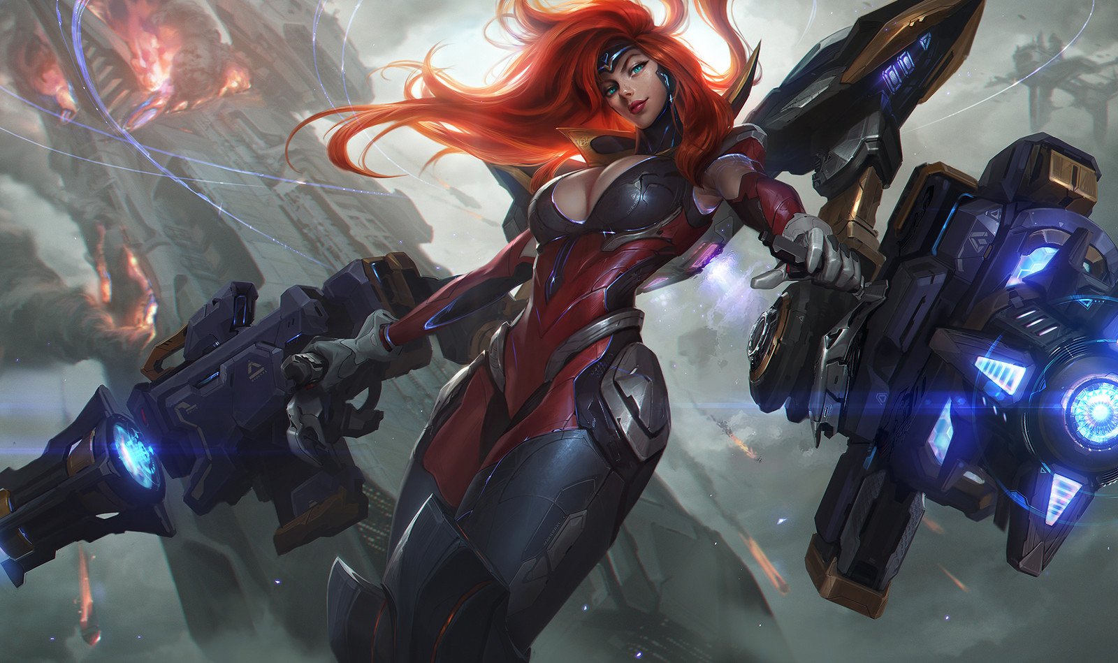 Artstation Gun Goddess Miss Fortune Splash Art For League Of