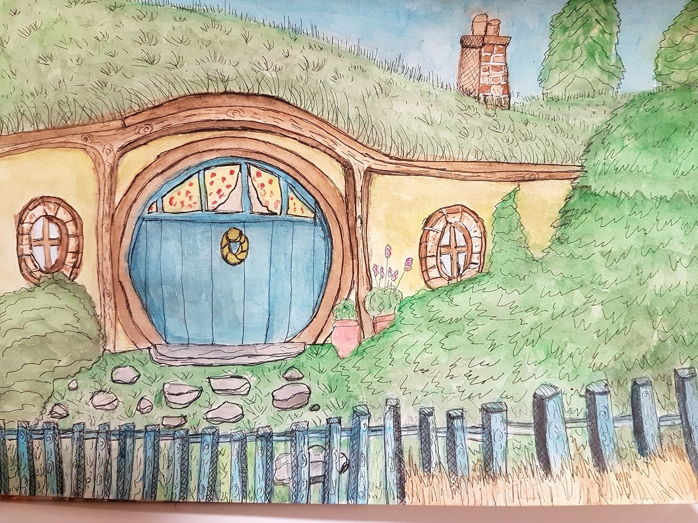 Artstation Home Of A Hobbit Kelly Burrows