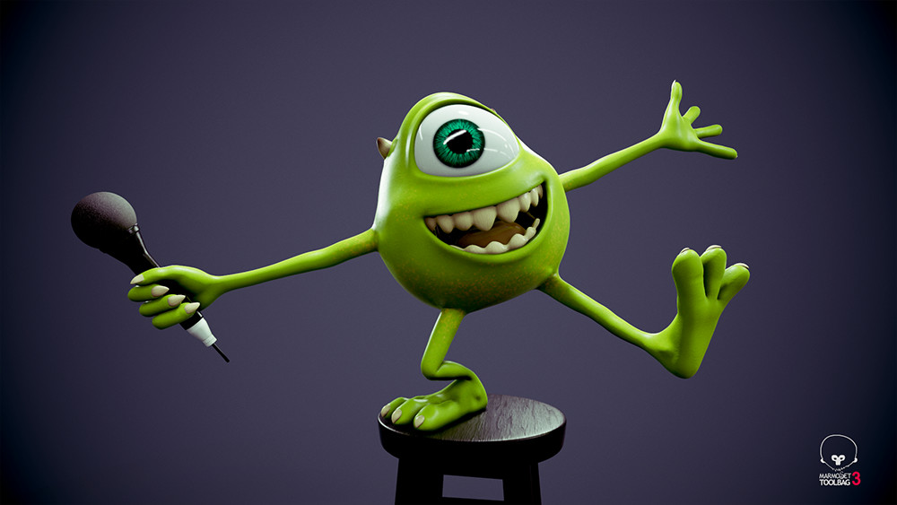 Artstation Mike Wazowski Mathieu Parole