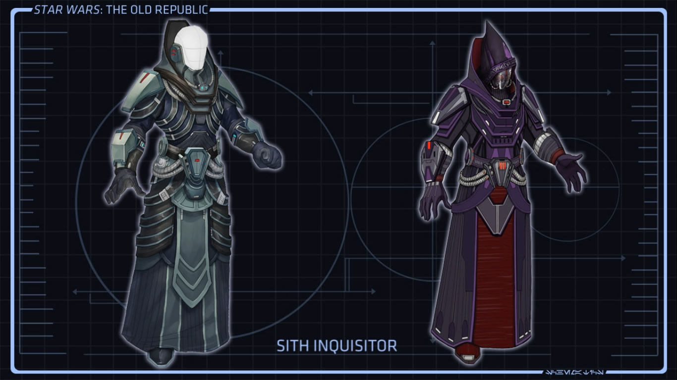Original armor concept from Bioware for their Star Wars: the Old Republic game