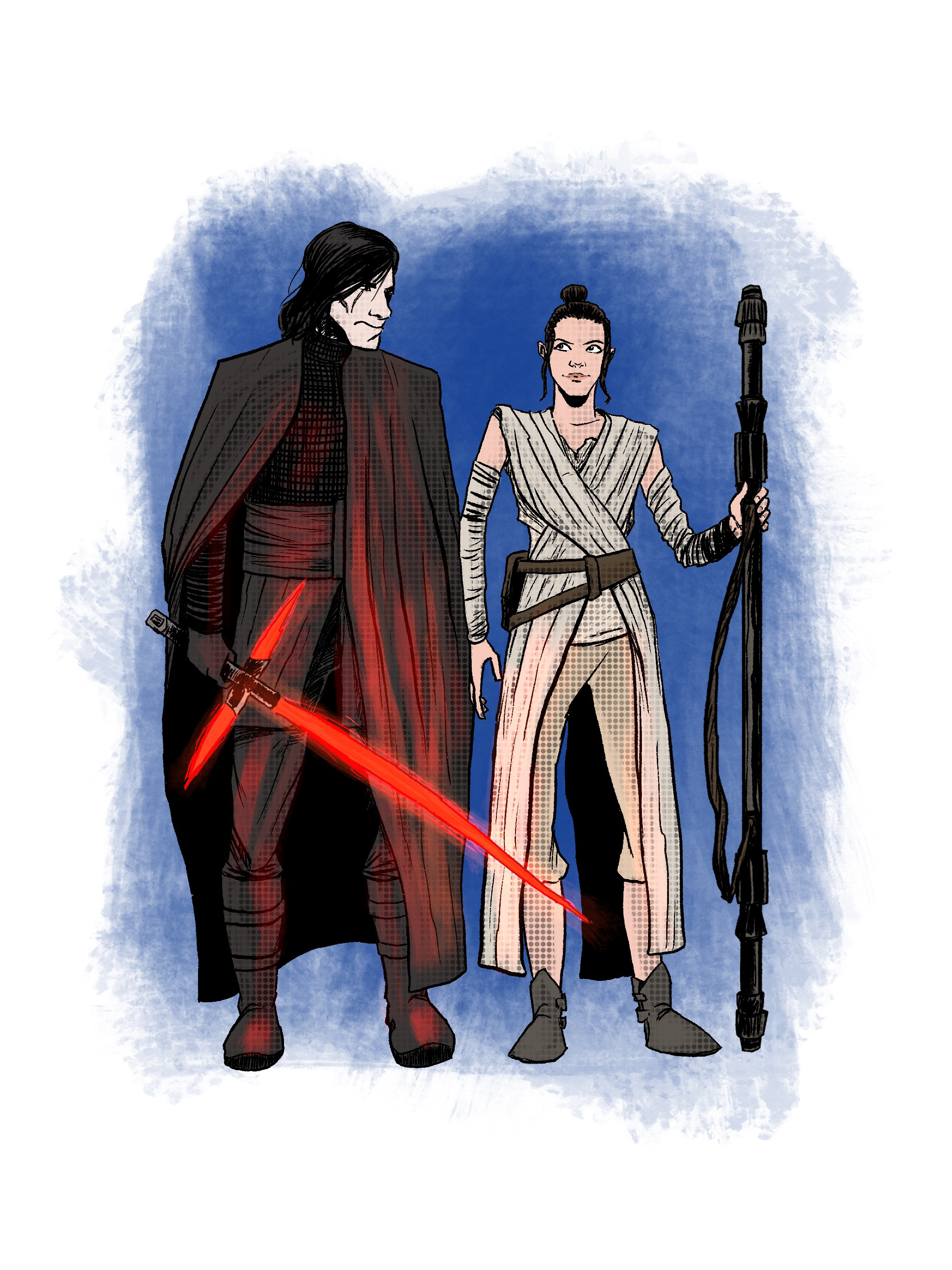 Kylo and Rey - Digital in Procreate
