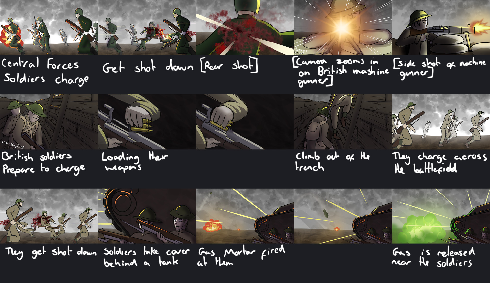 Artstation Dulce Et Decorum Est Animation Liam Taylor