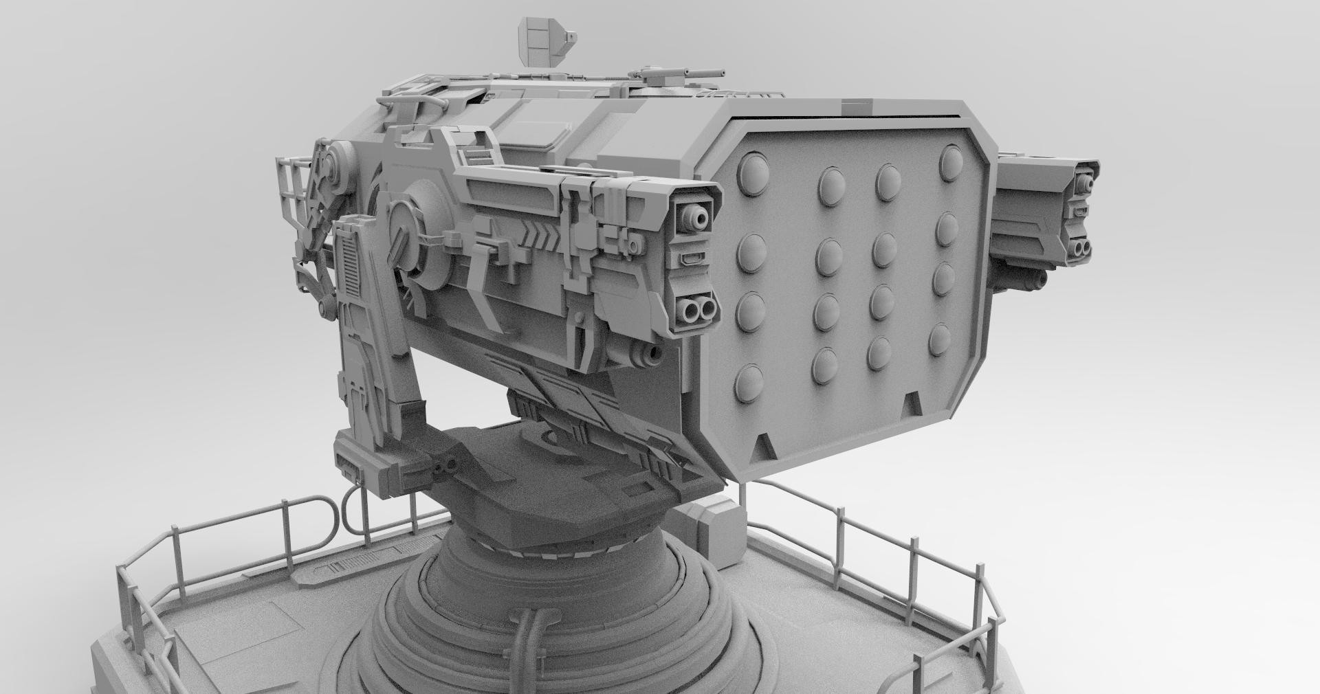 Kuldeep rawat machine gun hard surface modeling