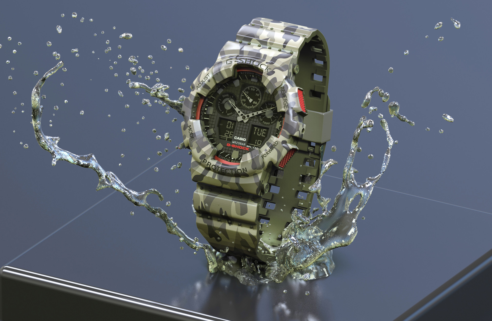 online3darts classes 3D Gshock Watch Model