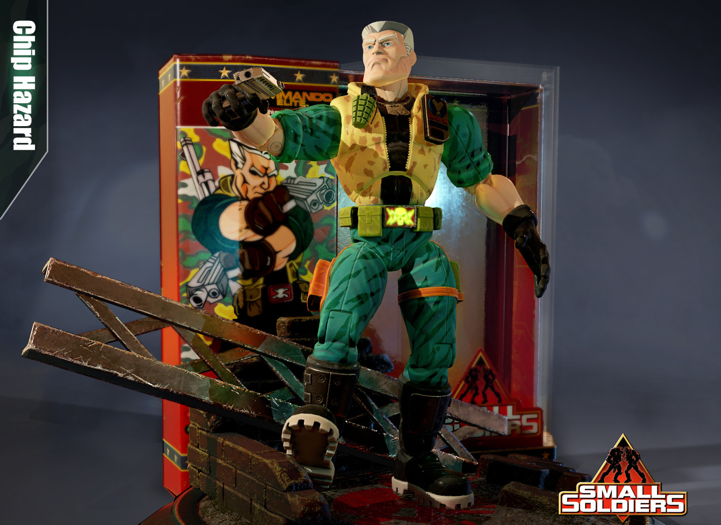 Small soldiers sale chip hazard toy
