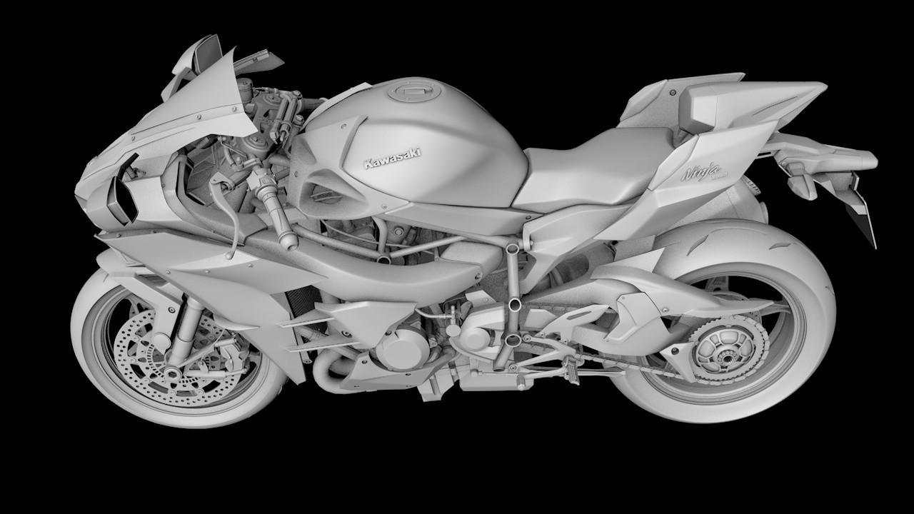 ArtStation Kawasaki Ninja H2R 3D model