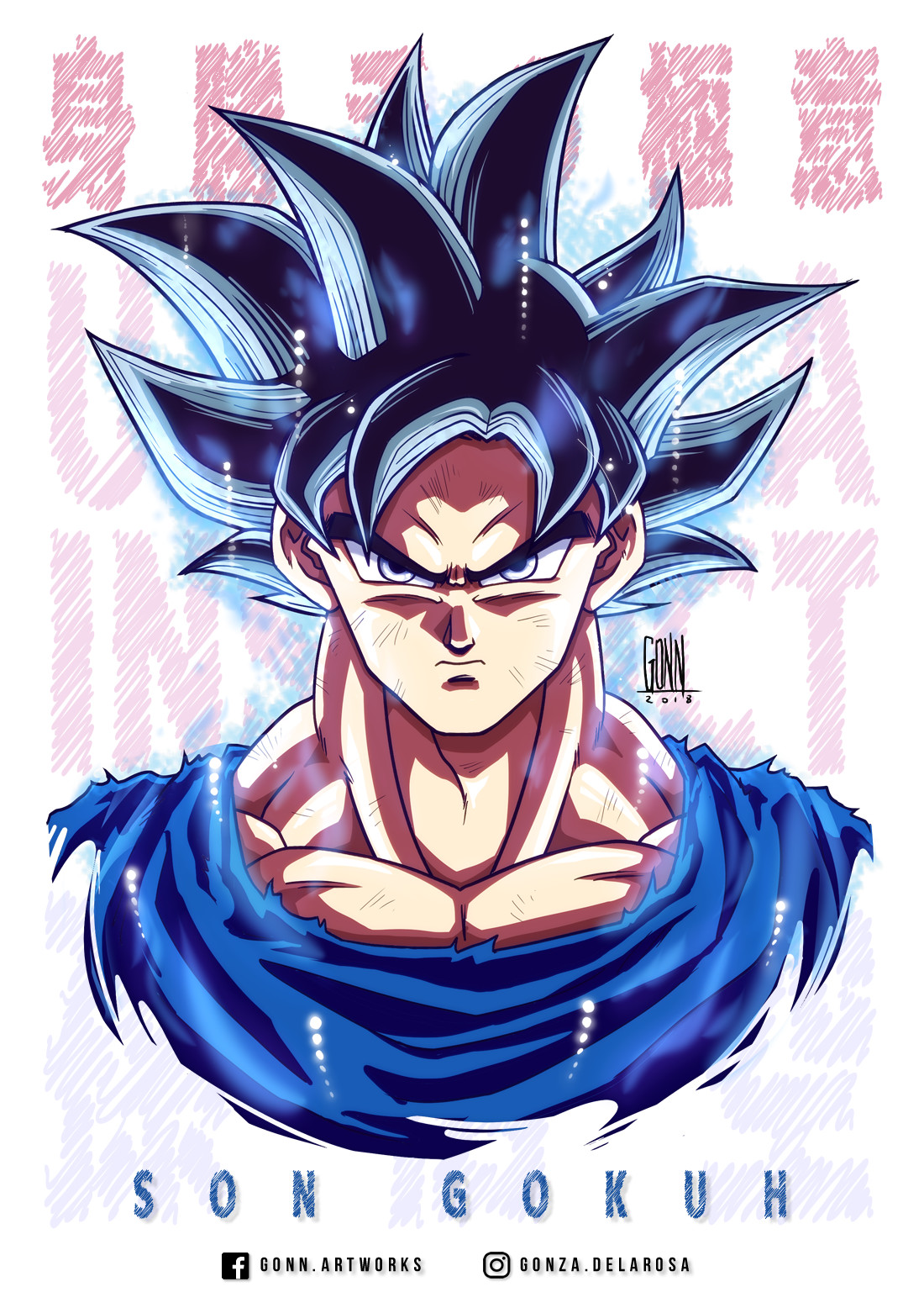 Artstation Son Gokuh Ultra Instinct Fanart Gonza De La Rosa